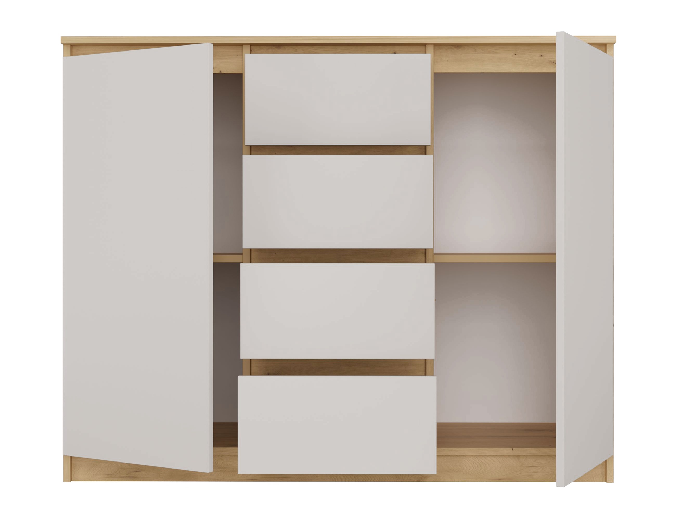 Cómoda Elbvelu 113 (Carvalho Artisan + Caxemira)