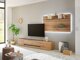 Conjunto para sala de estar Elbsori 124 (Carvalho + Antracite)
