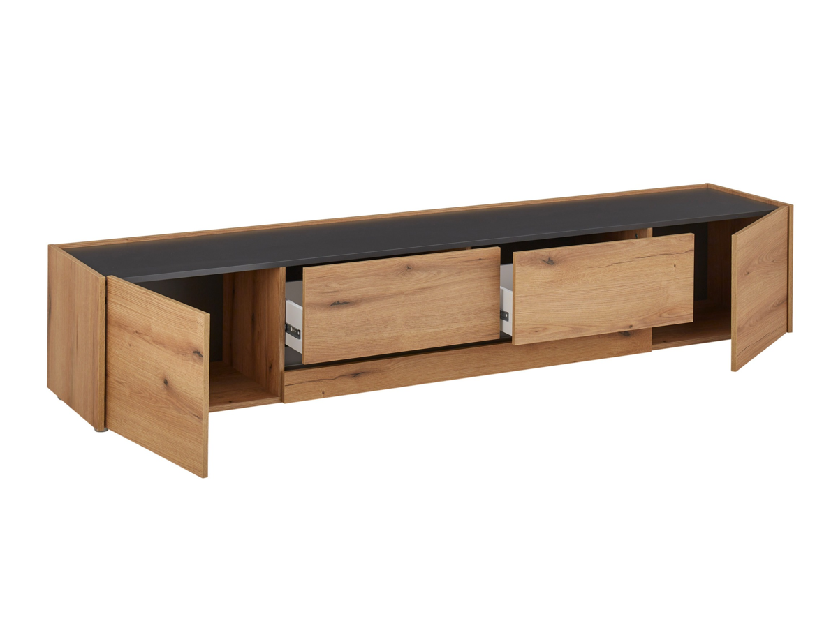 Conjunto para sala de estar Elbsori 124 (Carvalho + Antracite)