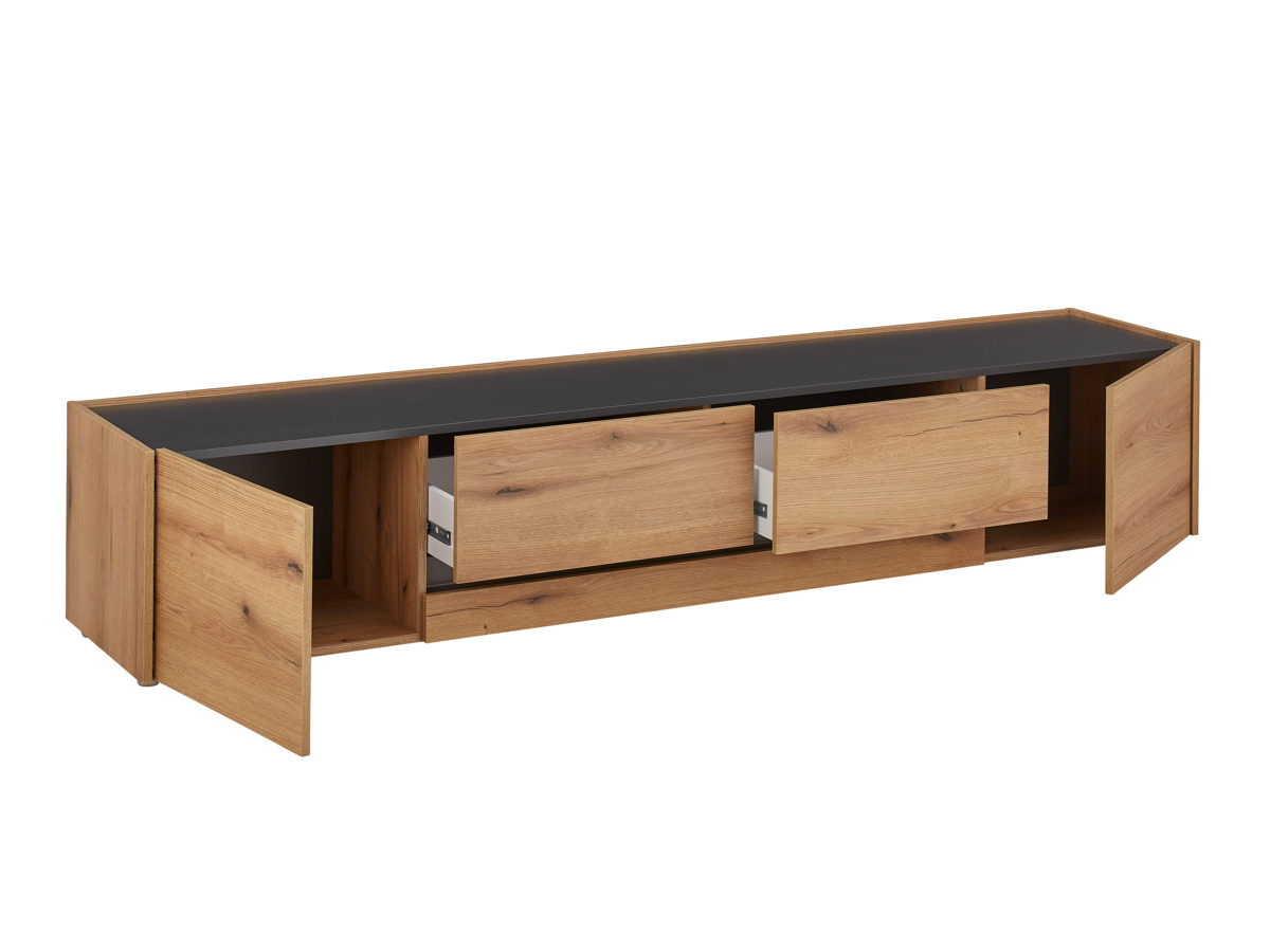 Conjunto para sala de estar Elbsori 127 (Carvalho + Antracite)