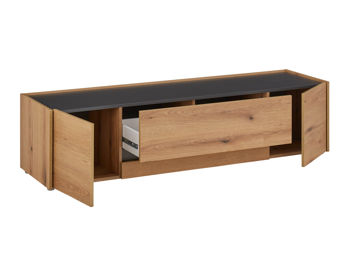 Conjunto para sala de estar Elbsori 128 (Carvalho + Antracite)