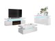 Conjunto para sala de estar Monfero 106 (Branco + Branco brilhante)