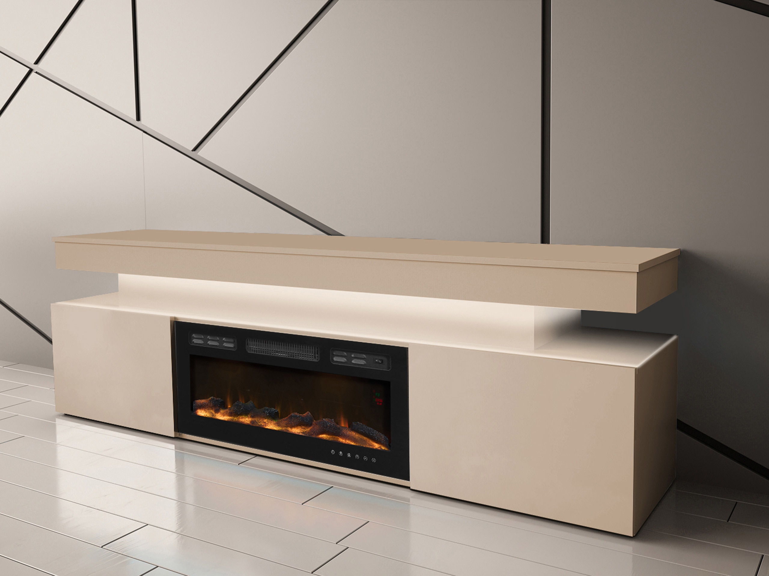 Móvel de TV Monfero 104 (Castanho claro)