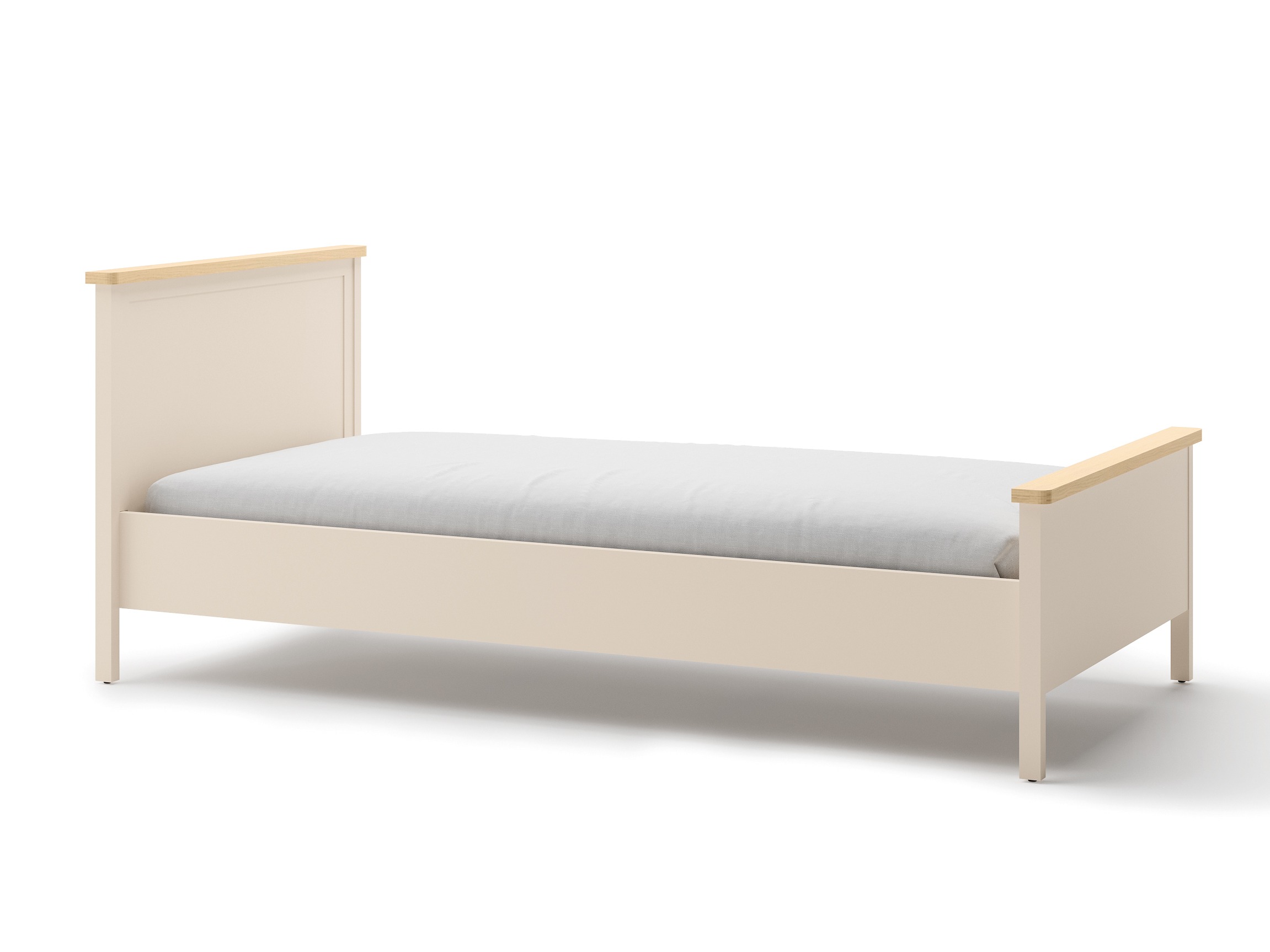 Cama Romelbo 148 (Bege + Carvalho)