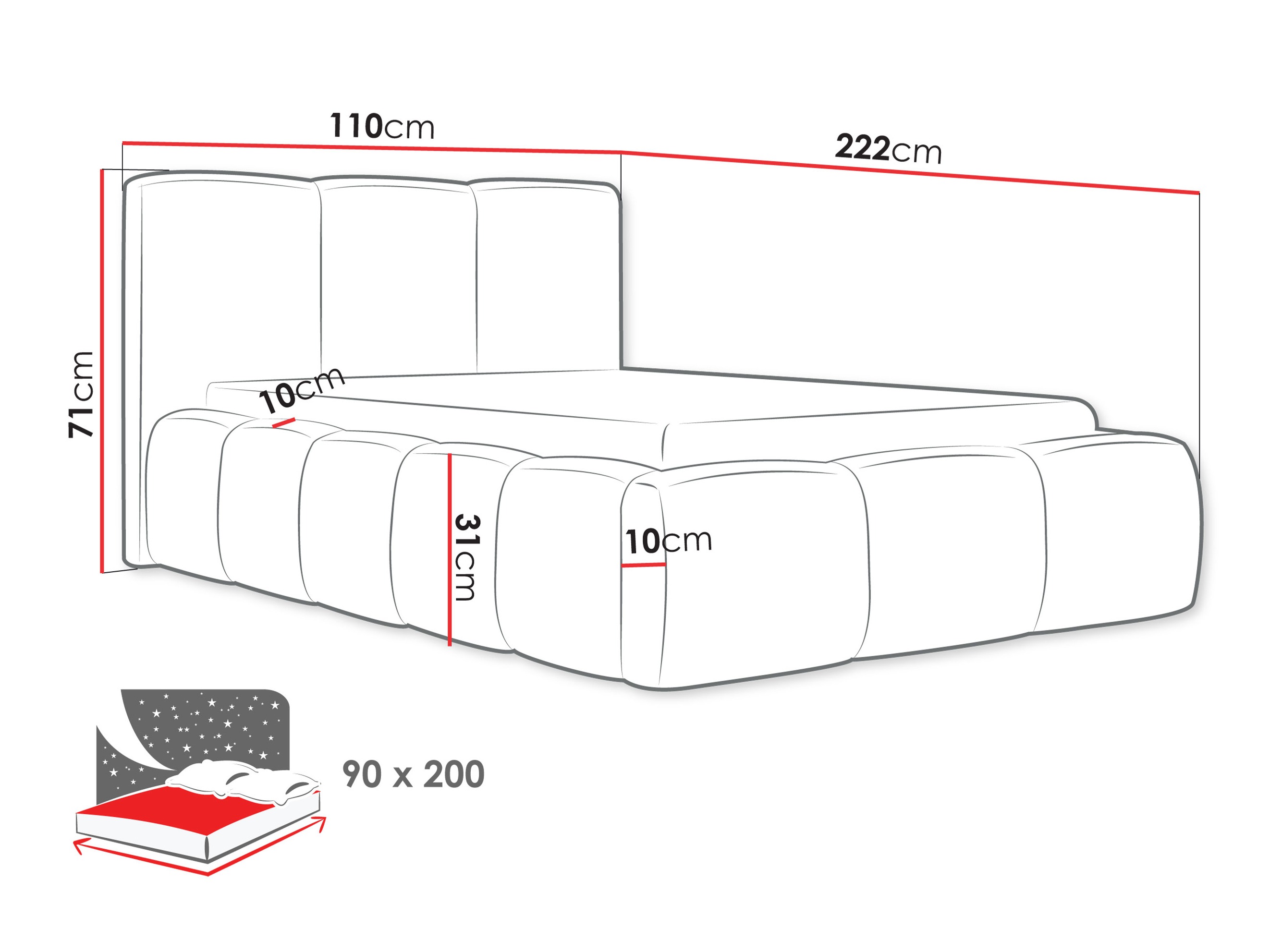 Cama TrendyNest 118 (Abriamo 04)