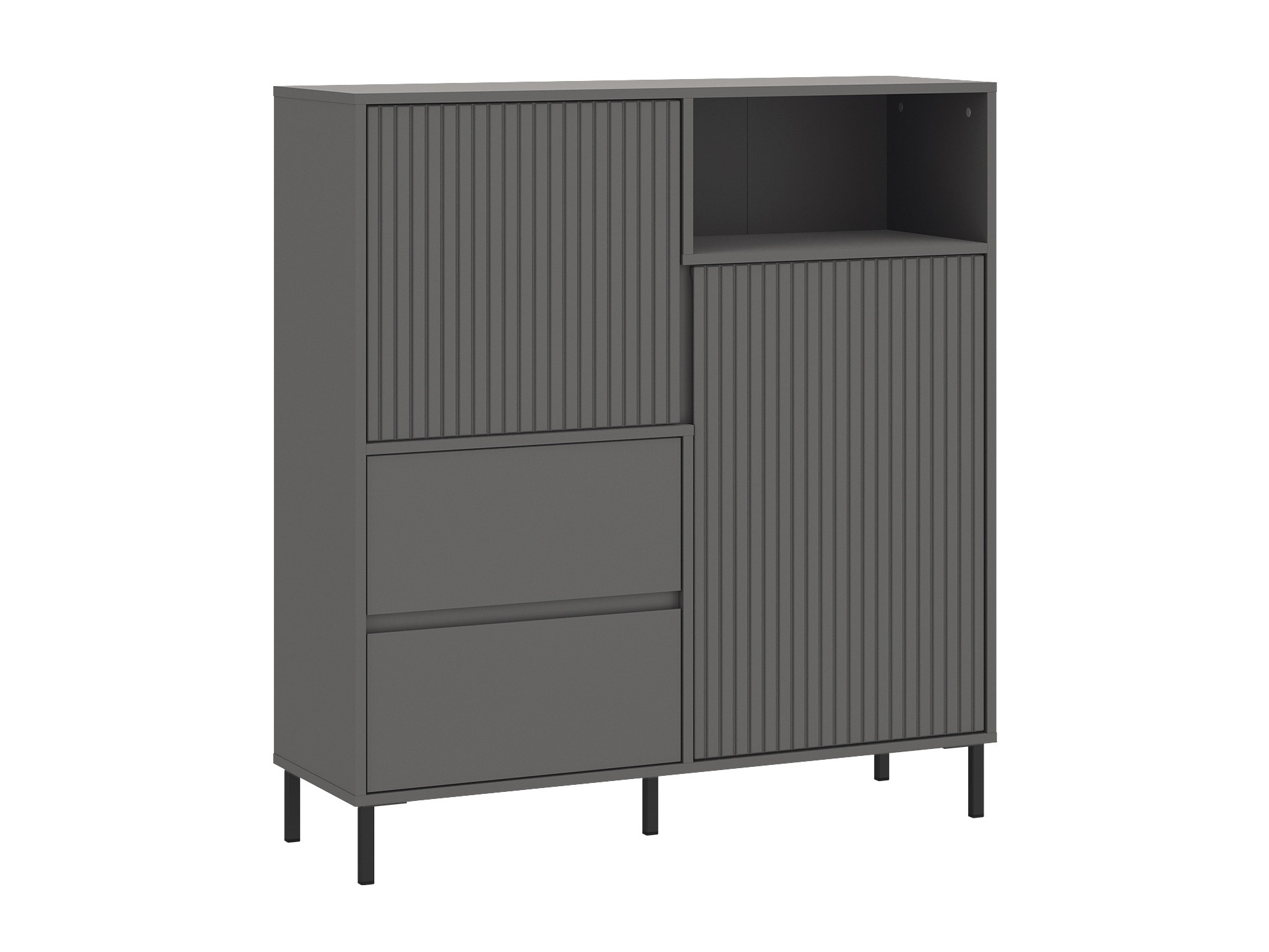 Conjunto para sala de estar Ruvrevi 106 (Antracite)