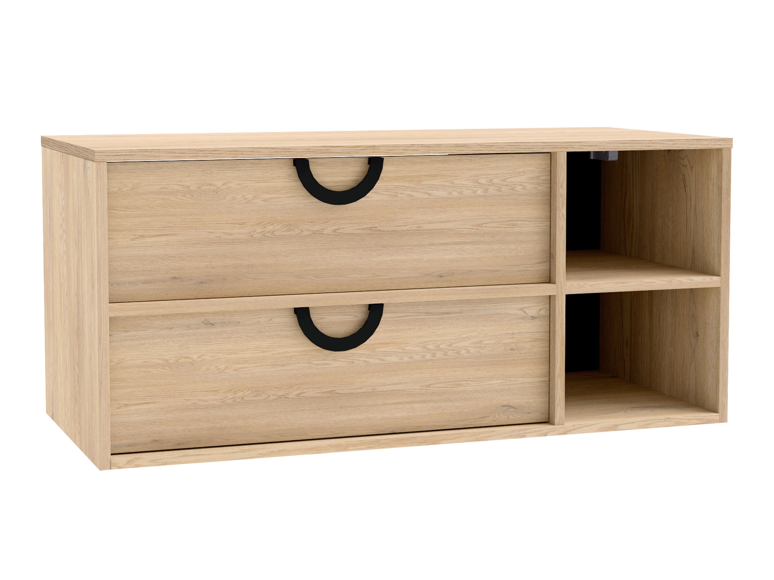 Armário suspenso para casa de banho para lavatório Sodalis (Carvalho)