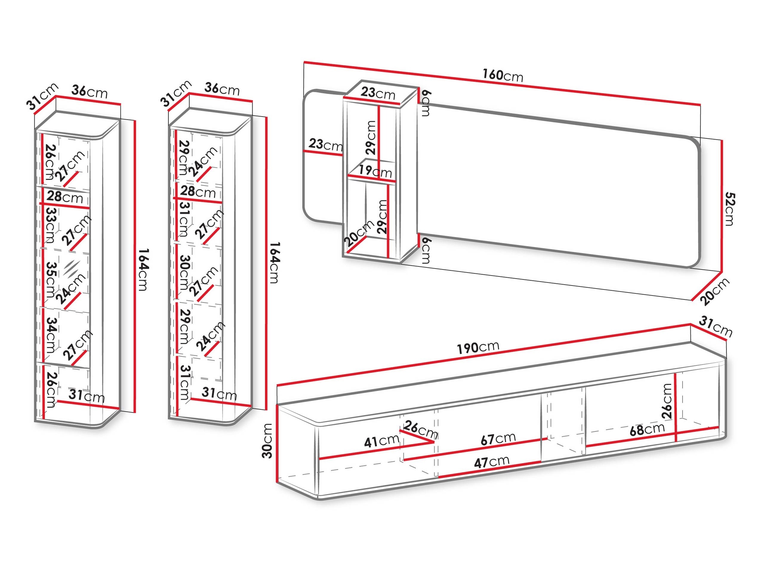 Conjunto para sala de estar Oratio