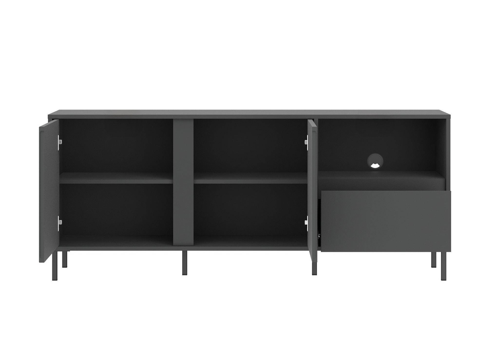 Conjunto para sala de estar Ruvrevi 106 (Antracite)