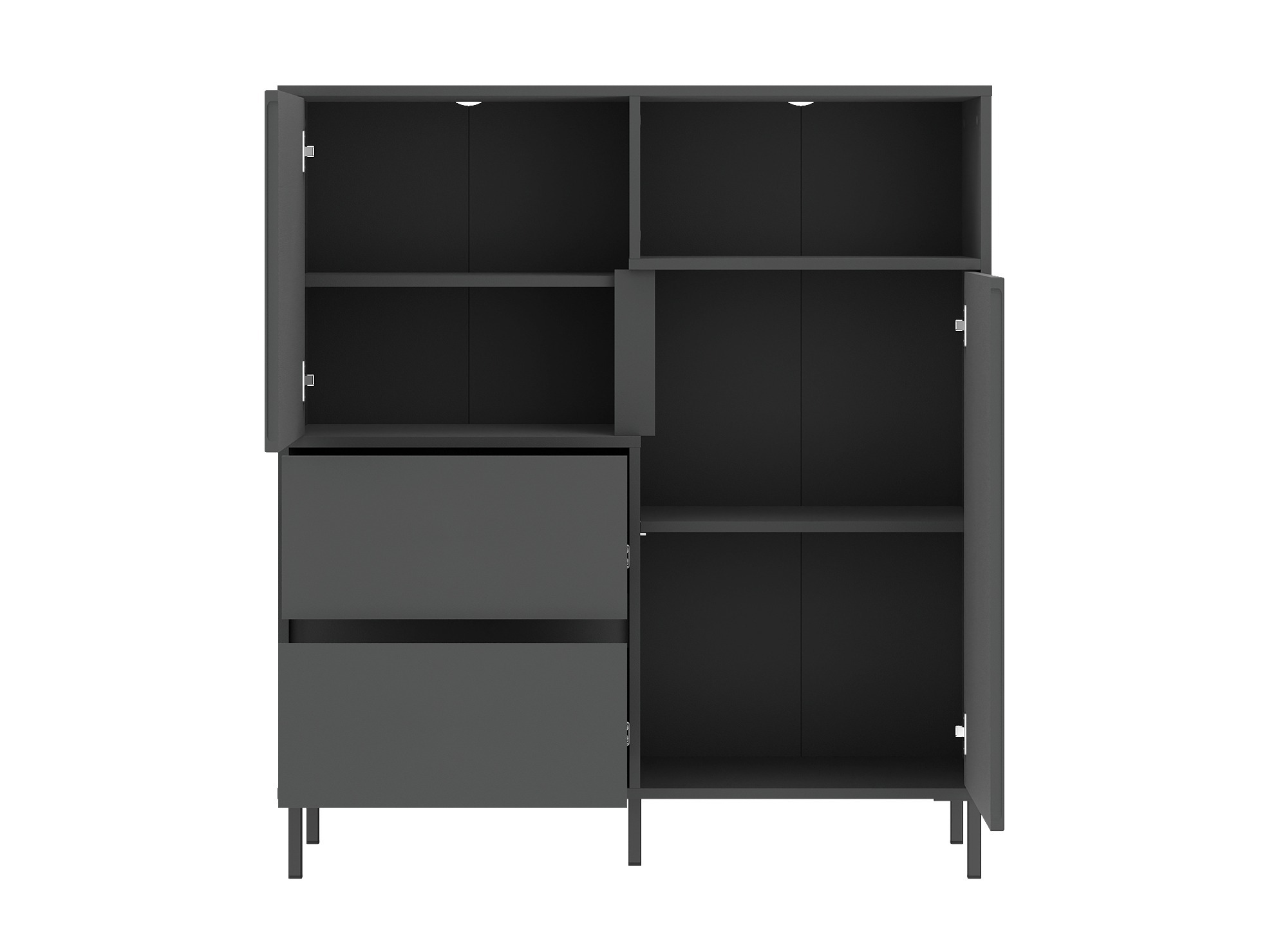 Conjunto para sala de estar Ruvrevi 106 (Antracite)