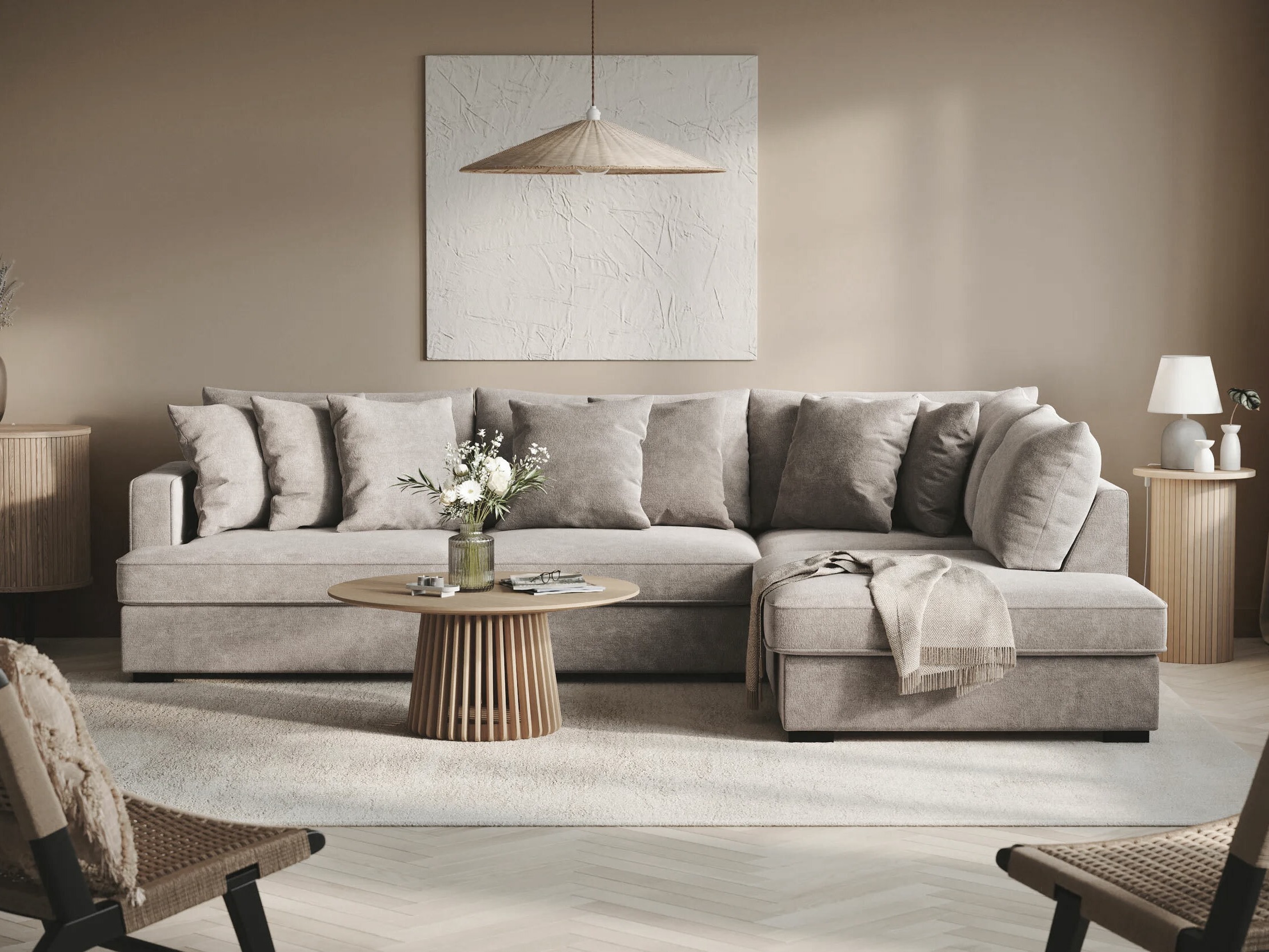 Sofá de canto Tivsoe 102 (Trenza 08)