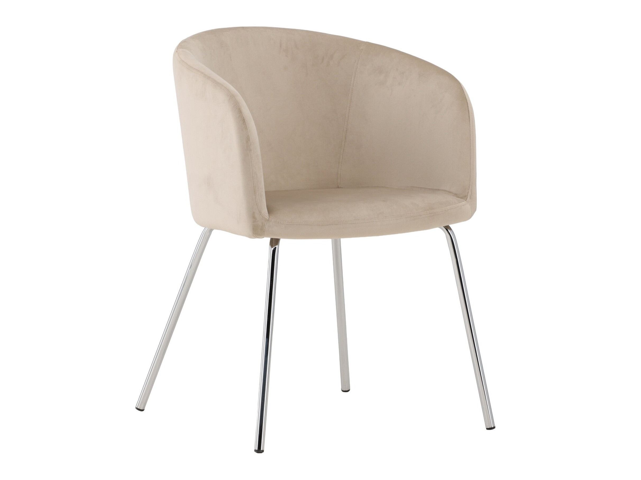 Cadeira Dallas 2603 (Bege + Prateado)