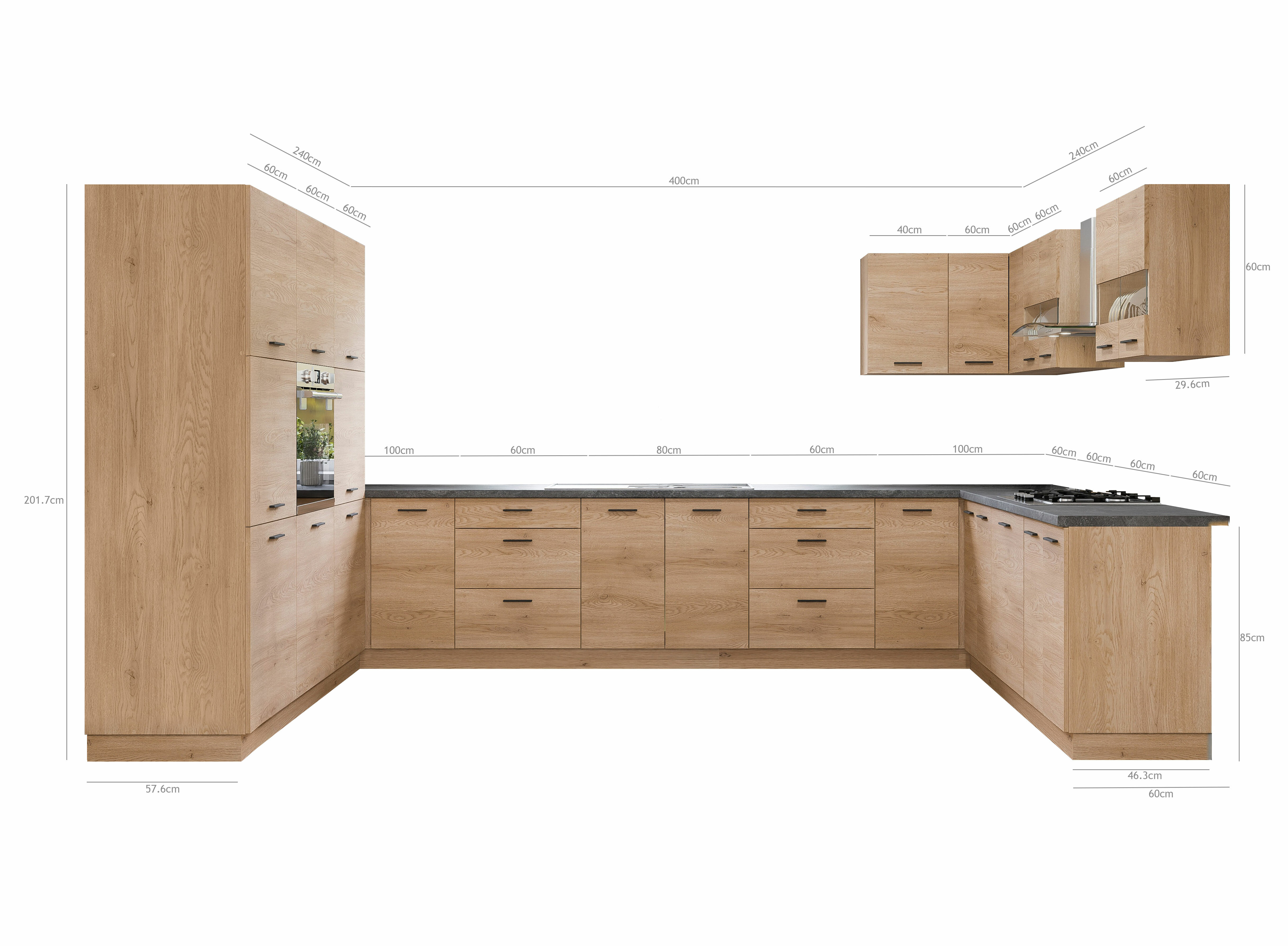 Conjunto de cozinha modular Ati Torro 133