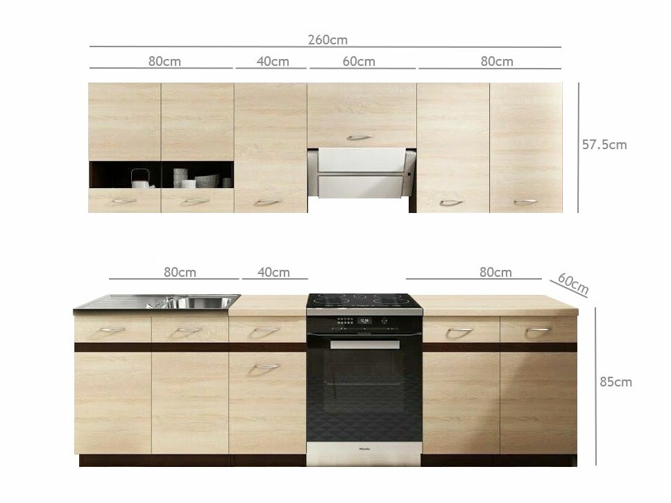 Conjunto de cozinha modular Eli Light 113