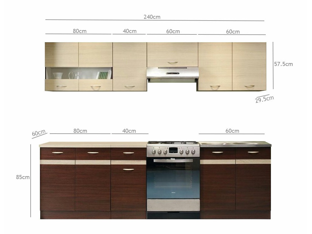 Conjunto de cozinha modular Eli Mix 102