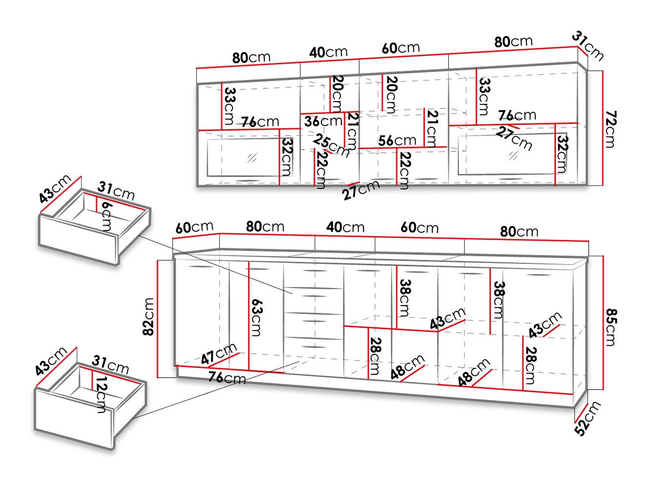 Conjunto para cozinha SP6058