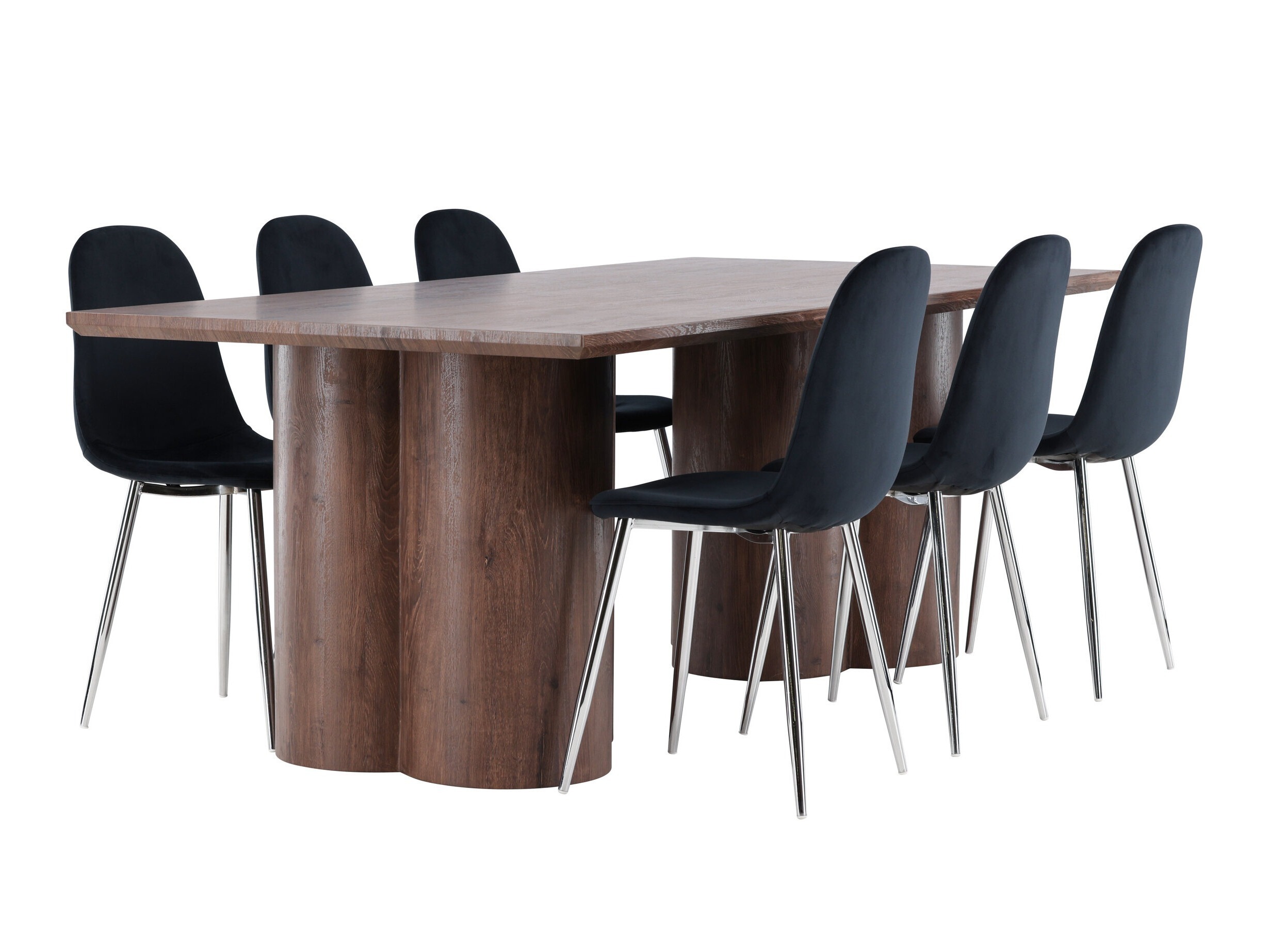 Conjunto para refeições Dallas 4959 (Preto + Prata)