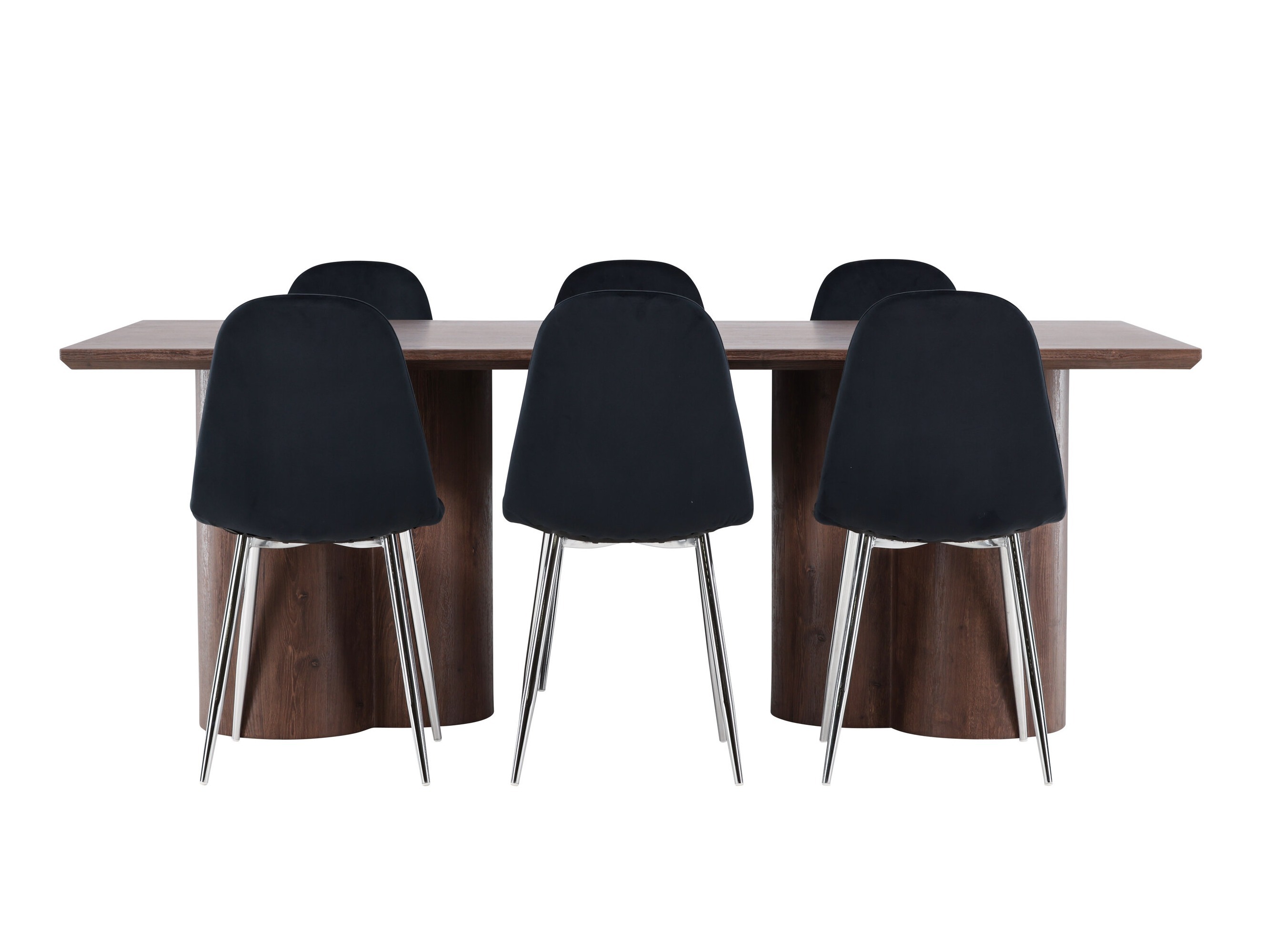 Conjunto para refeições Dallas 4959 (Preto + Prata)