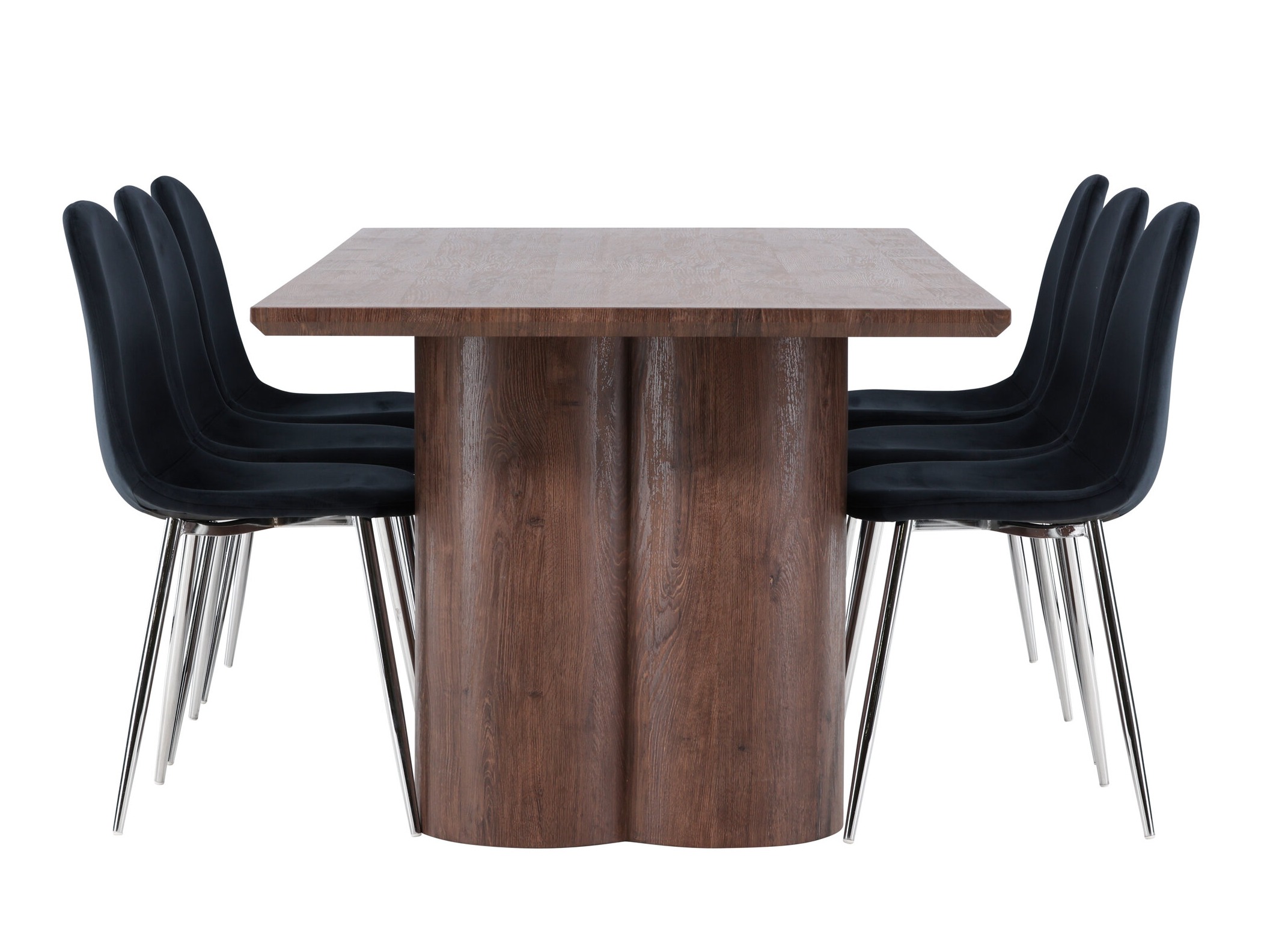 Conjunto para refeições Dallas 4959 (Preto + Prata)