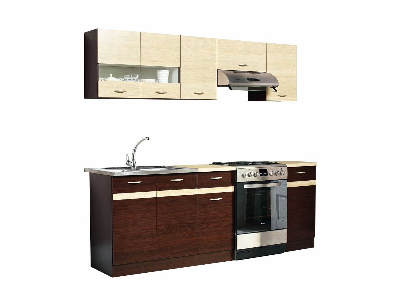 Conjunto de cozinha modular Eli Dark 111