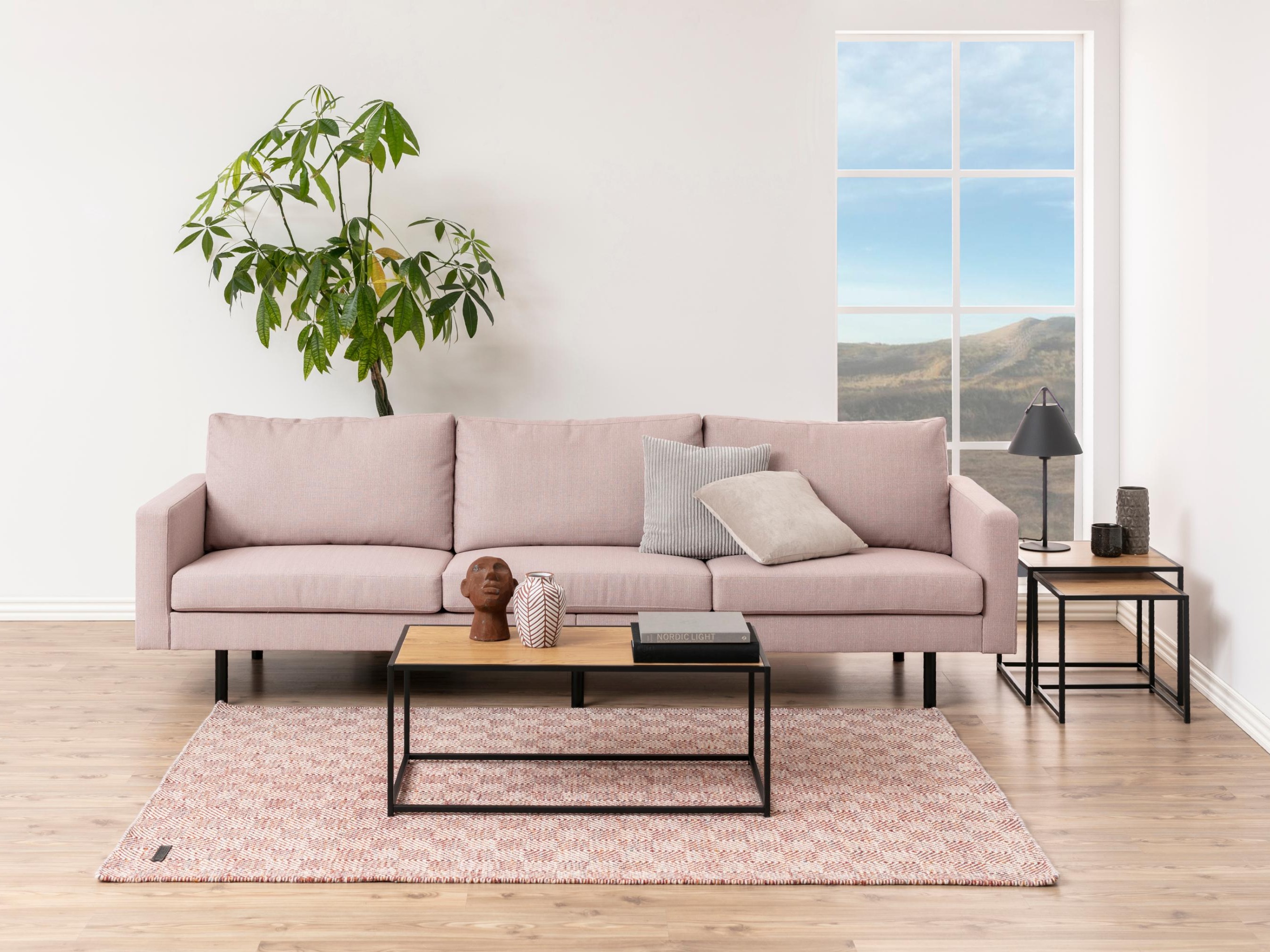 Conjunto de mesas de apoio Norsica 461 (Carvalho selvagem + Preto)