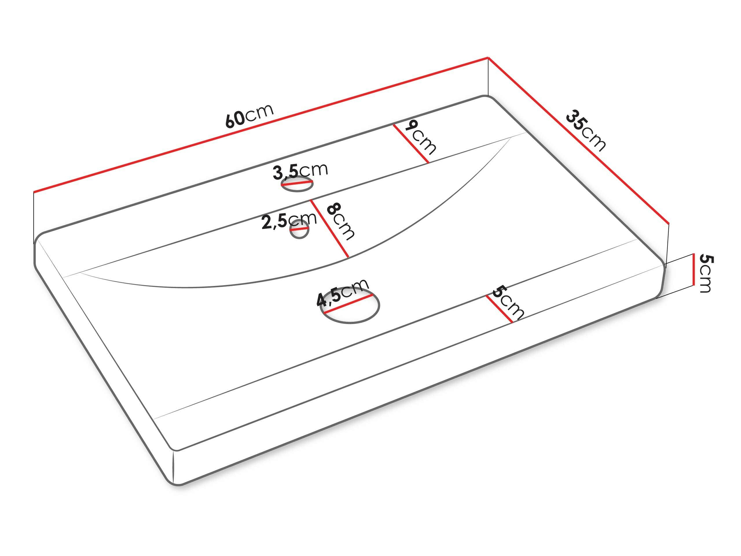 Conjunto para casa de banho Sarasota 108 (Matera cinzento + Castanha)