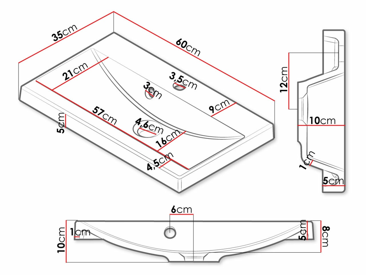 Conjunto para casa de banho Sarasota 123 (Caxemira)