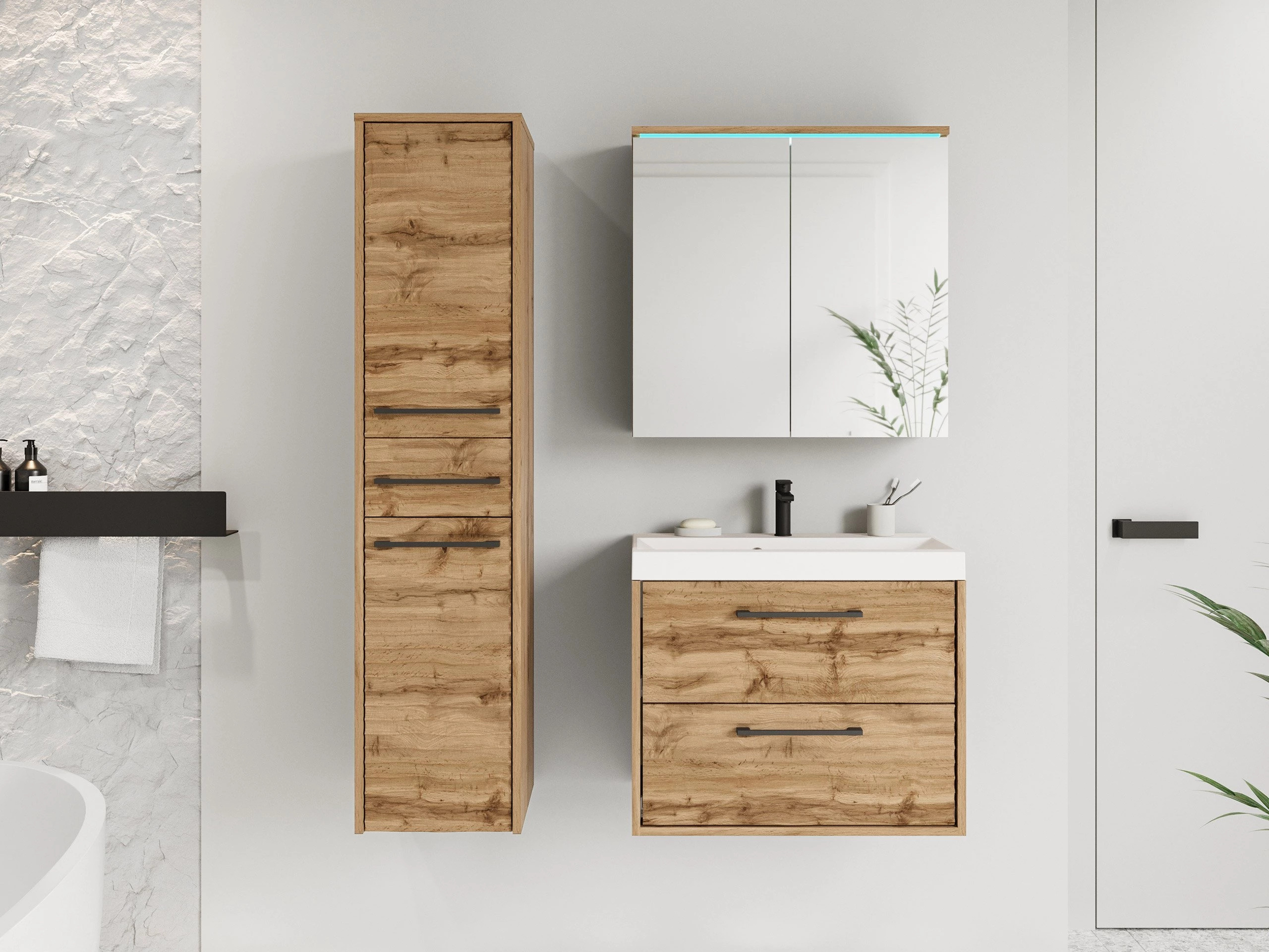 Conjunto para casa de banho Sarasota 173 (Carvalho wotan)