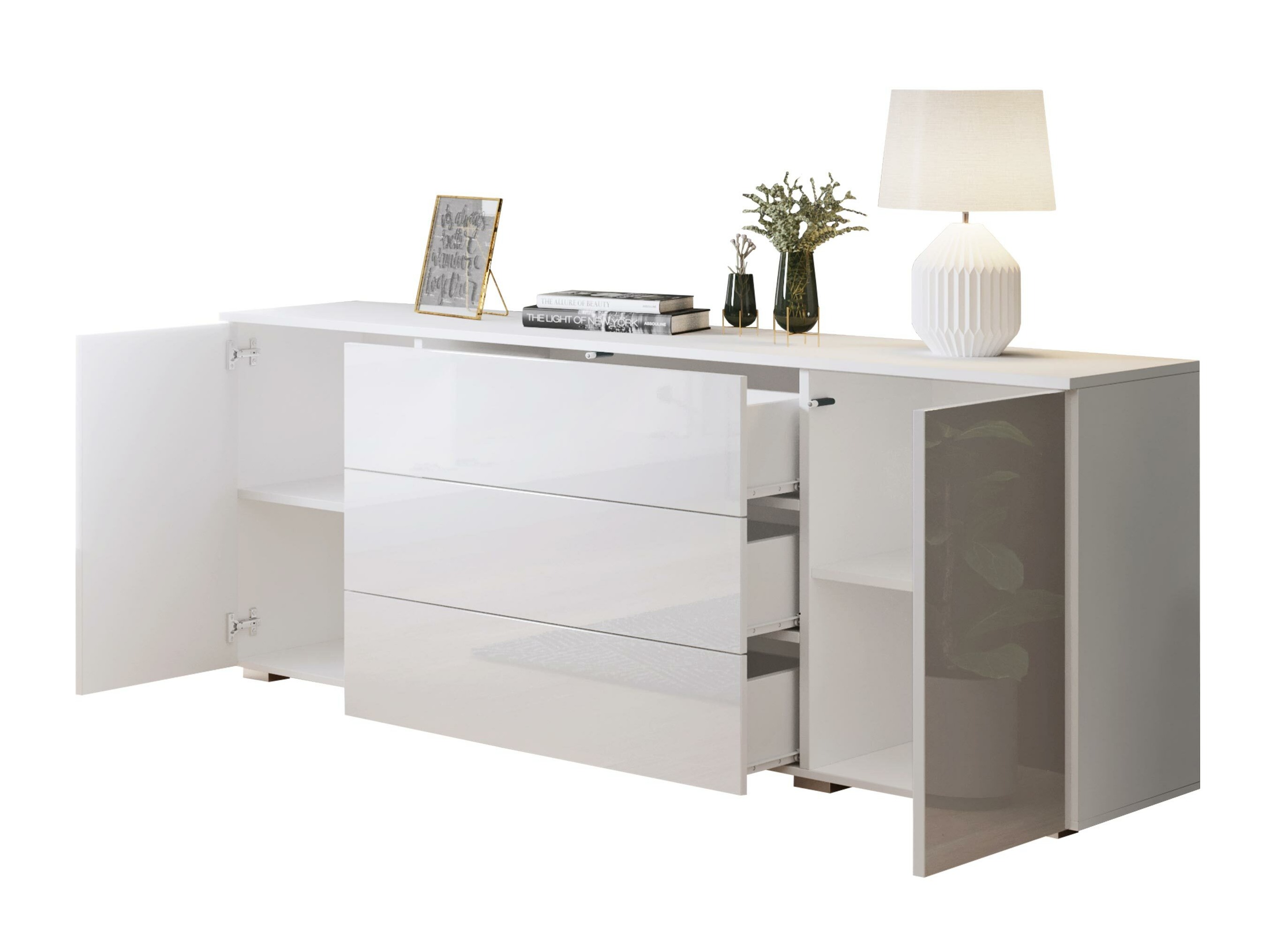 Cómoda Sarasota 129 (Matera cinzento + Castanha)