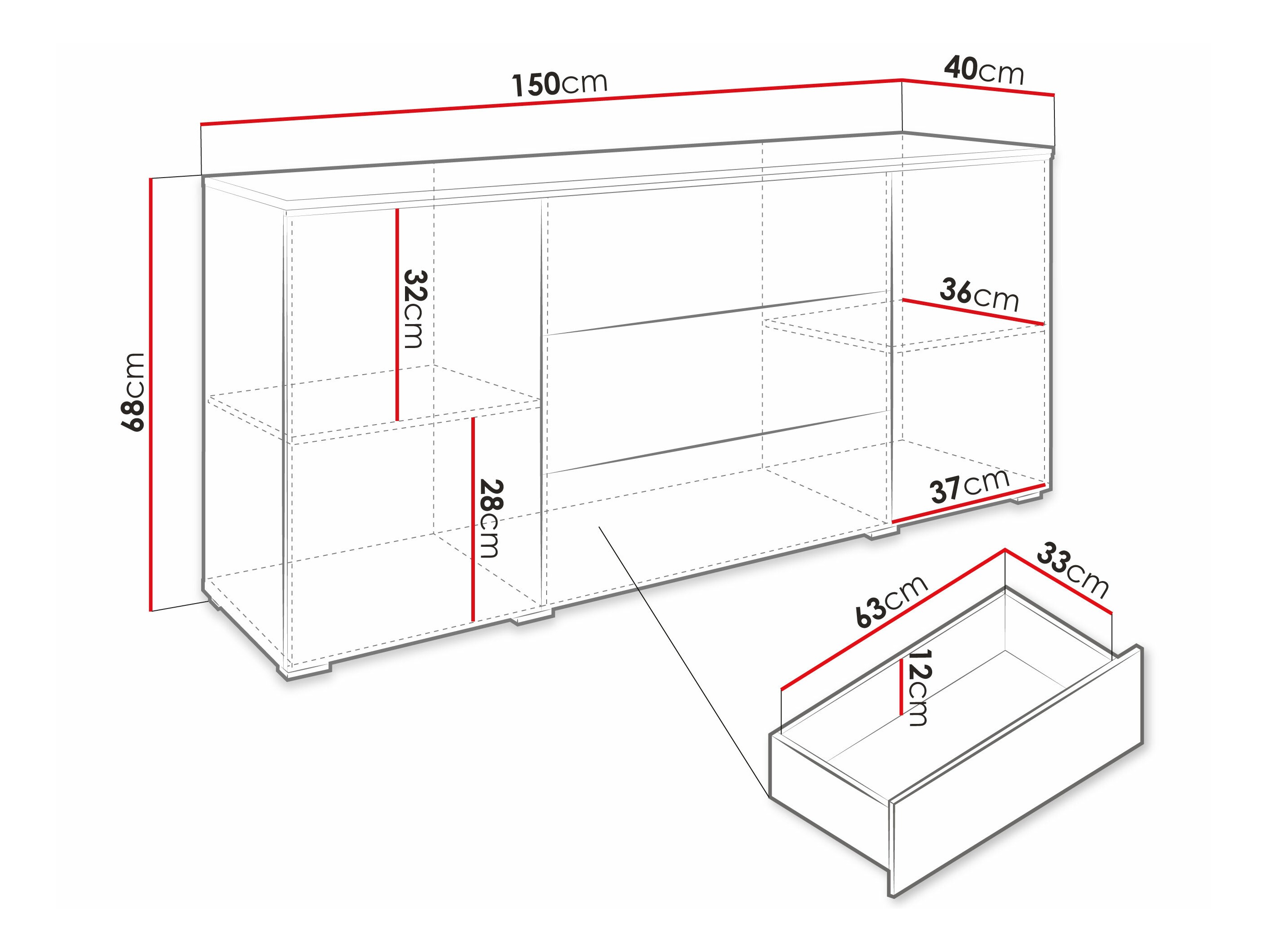 Cómoda Sarasota 142 (Carvalho Artisan)