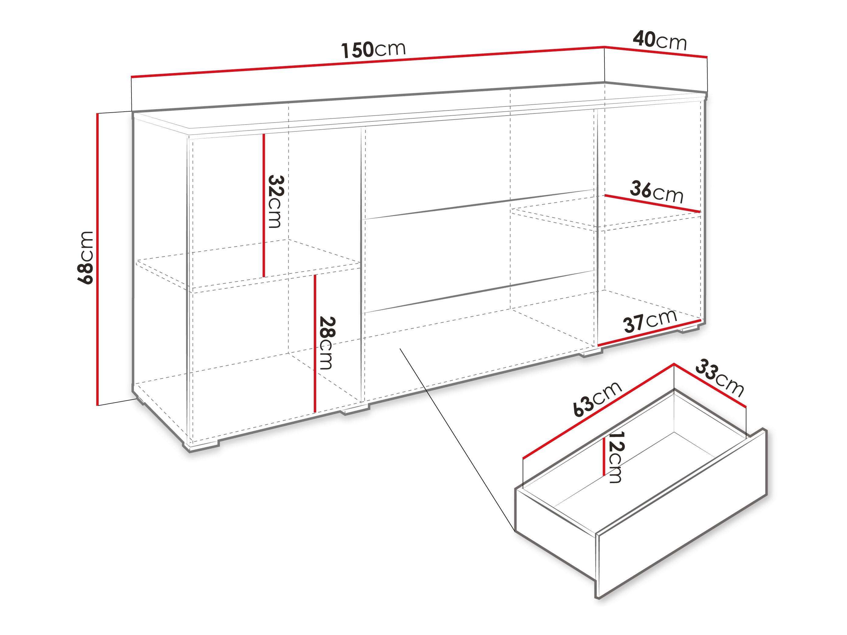 Cómoda Sarasota 142 (Caxemira)