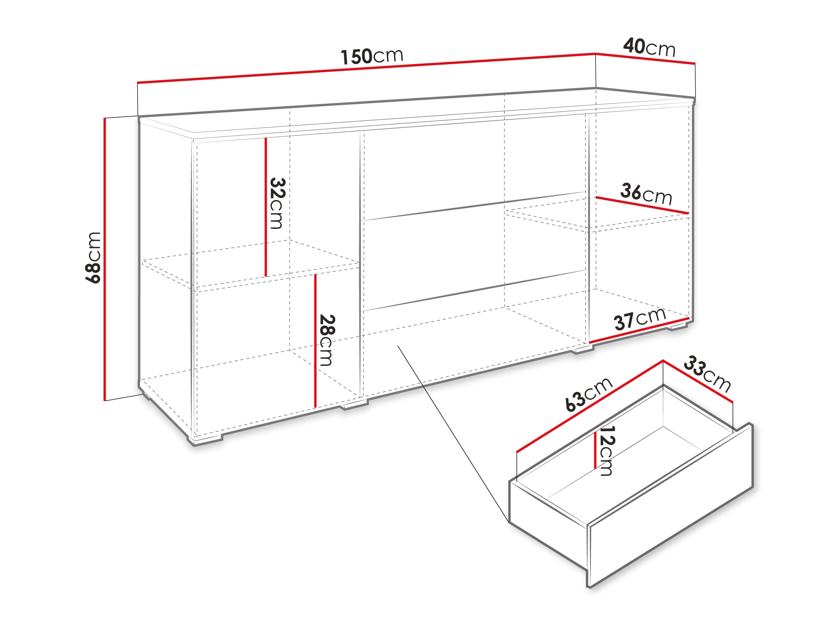 Cómoda Sarasota 142 (Caxemira)