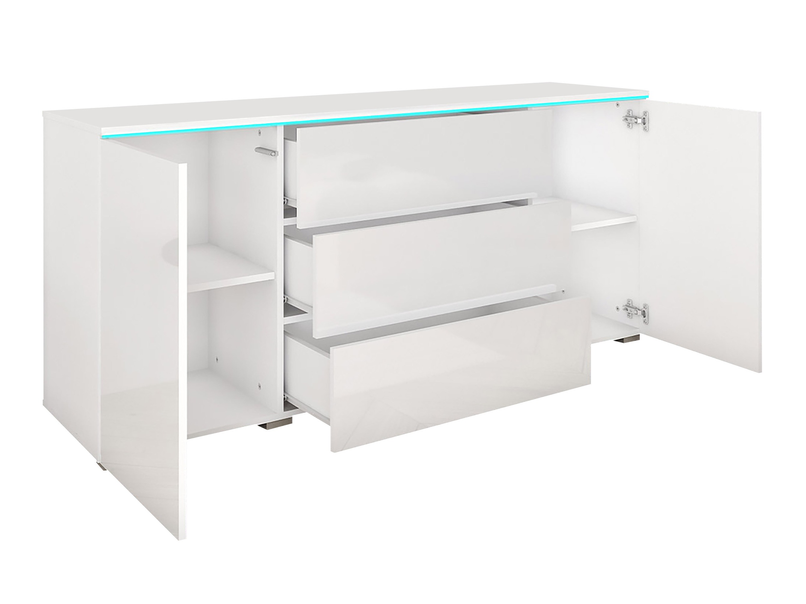 Cómoda Sarasota 142 (Matera cinzento + Castanha)