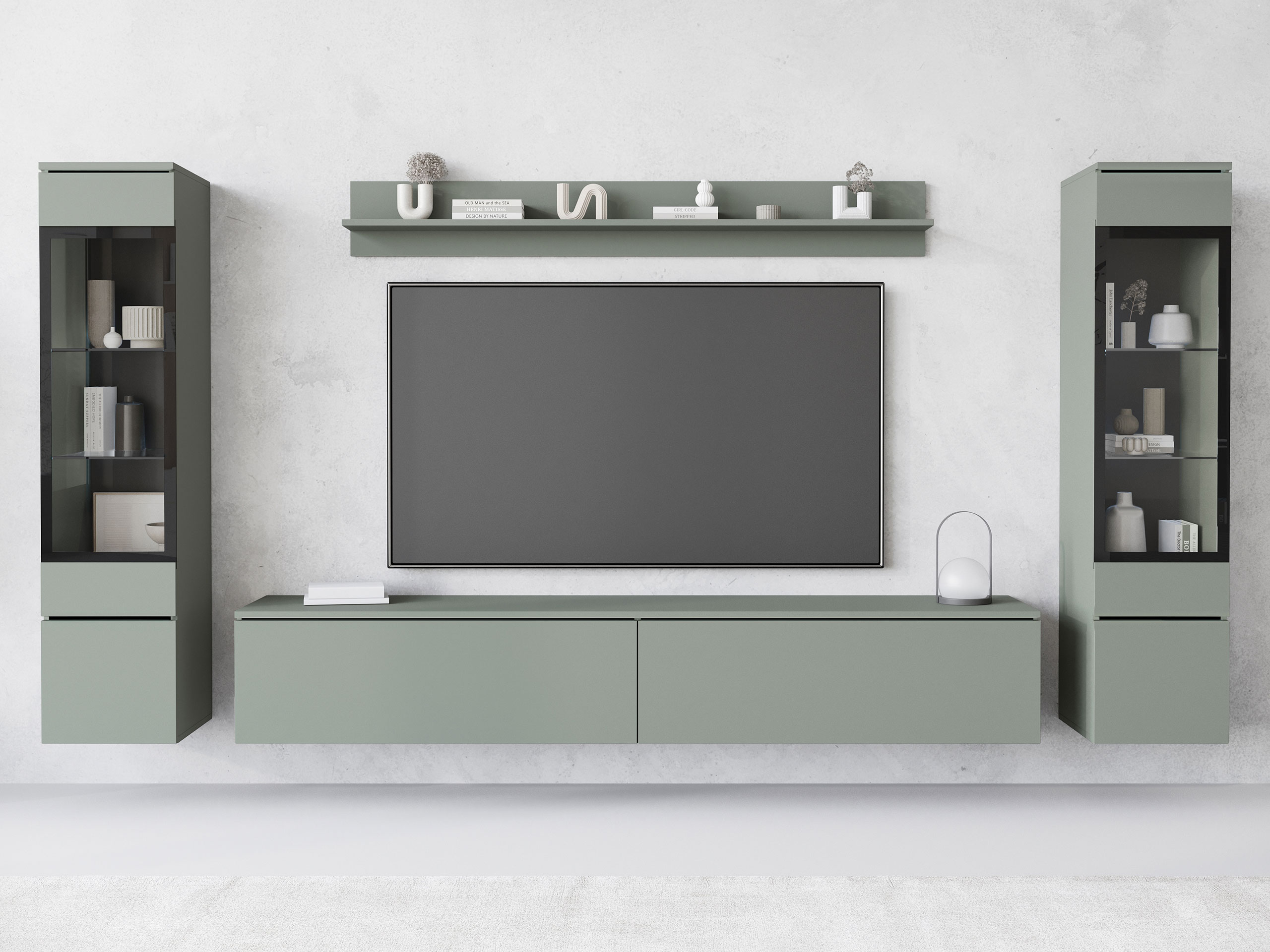 Conjunto para sala de estar Mirfivo 101 (Verde empoeirado)