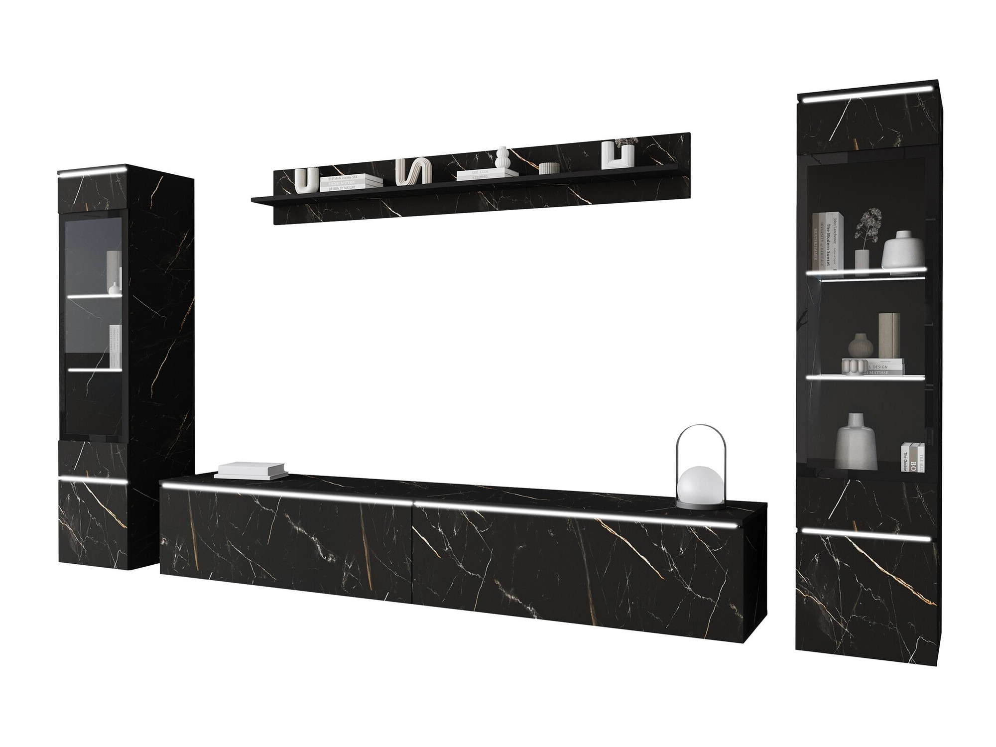 Conjunto para sala de estar Sarasota 126 (Mármore preto)