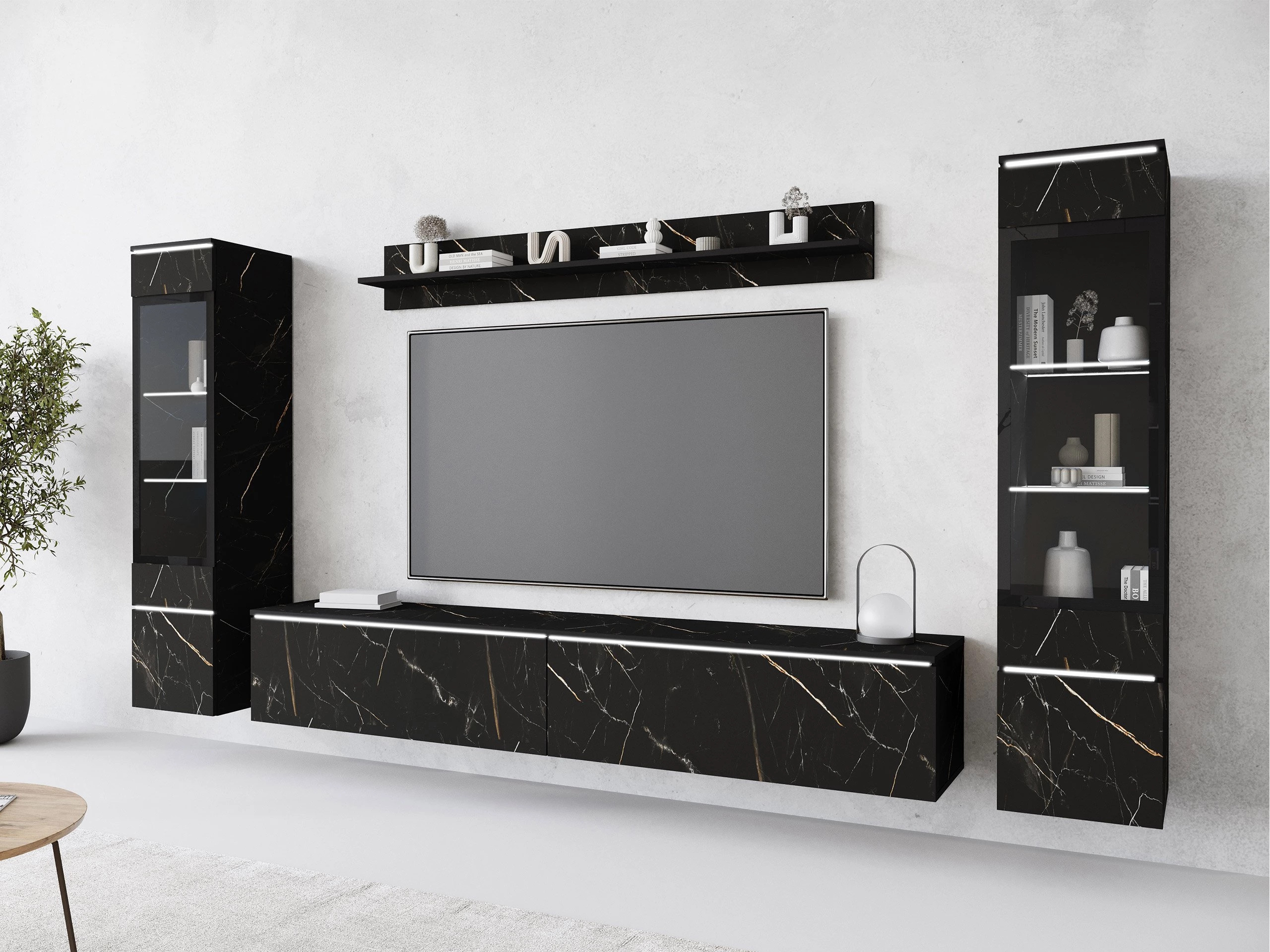 Conjunto para sala de estar Sarasota 126 (Mármore preto)