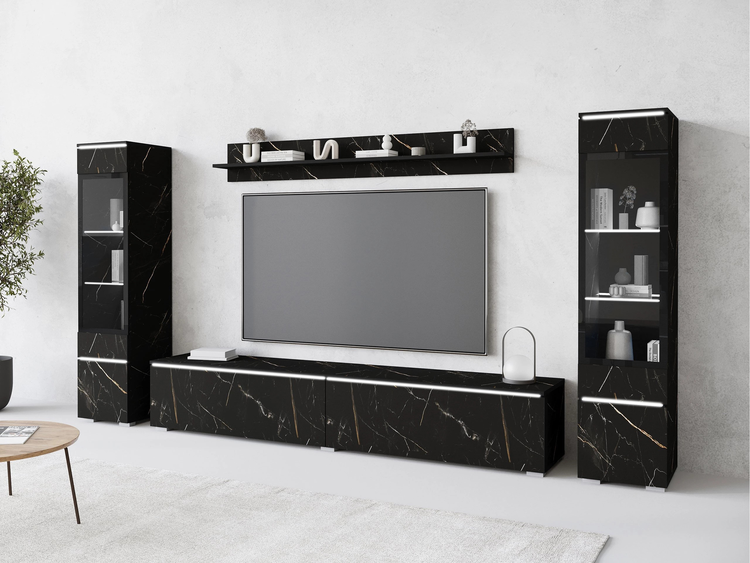 Conjunto para sala de estar Sarasota 126 (Mármore preto)