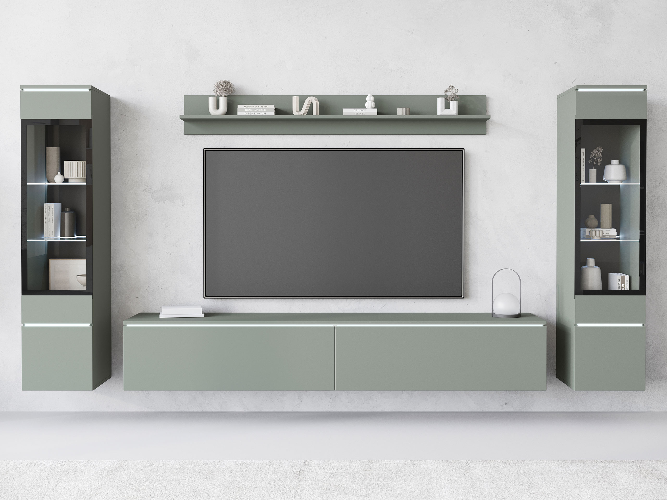 Conjunto para sala de estar Sarasota 126 (Verde empoeirado)