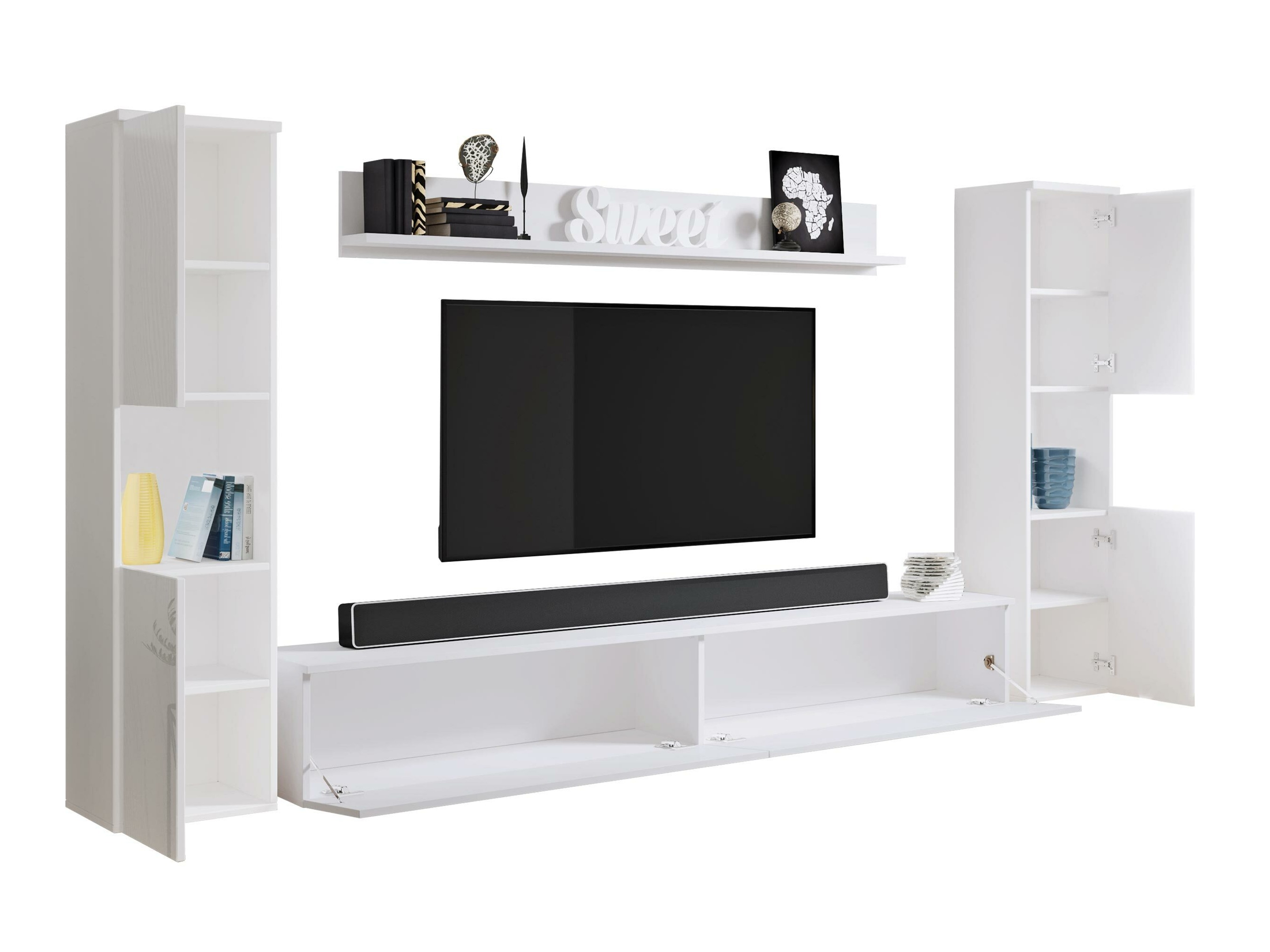 Conjunto para sala de estar Sarasota 131 (Matera cinzento + Castanha)