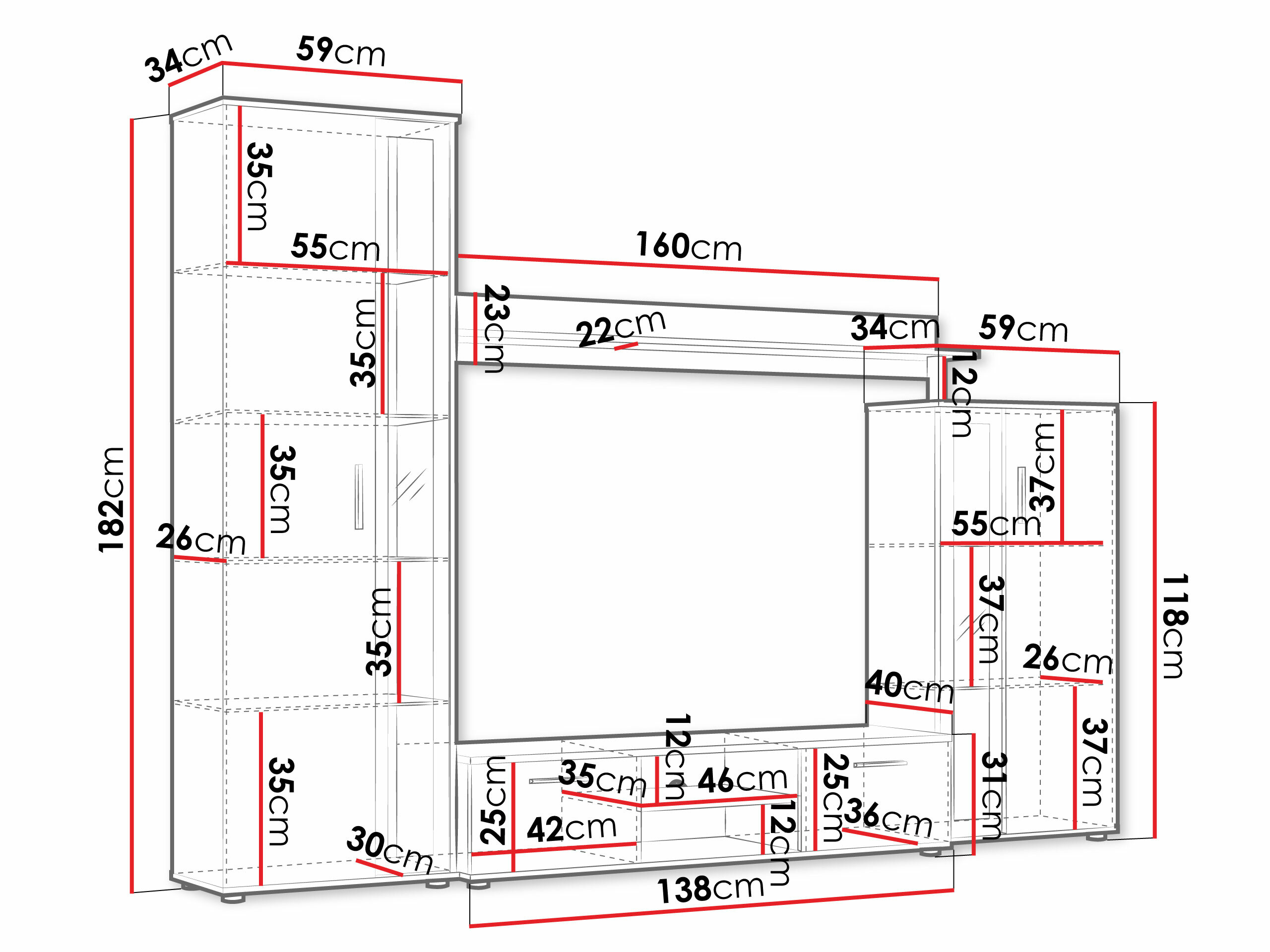 Conjunto para sala de estar SP6082