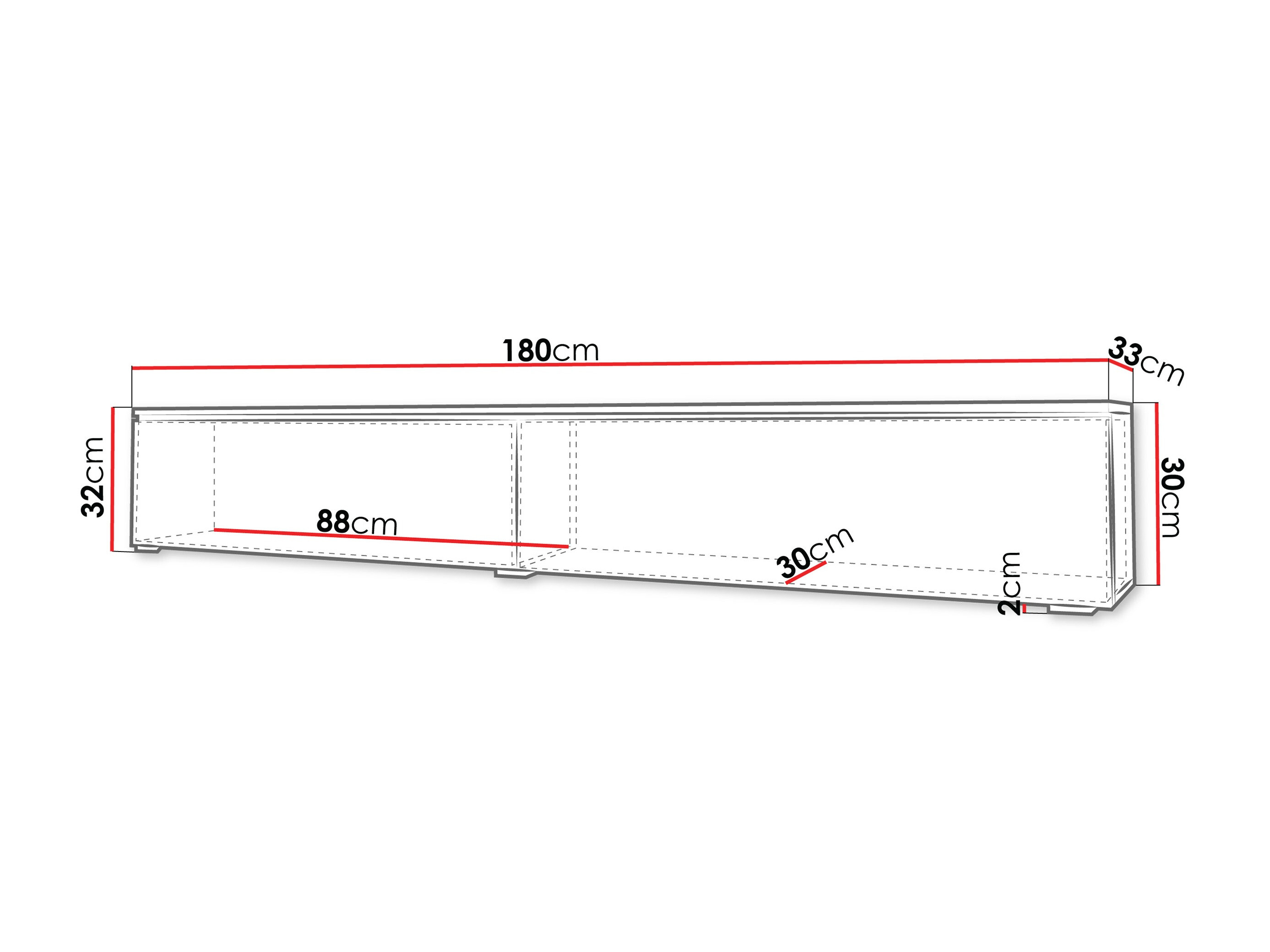 Móvel de TV Sarasota 121 (Caxemira)