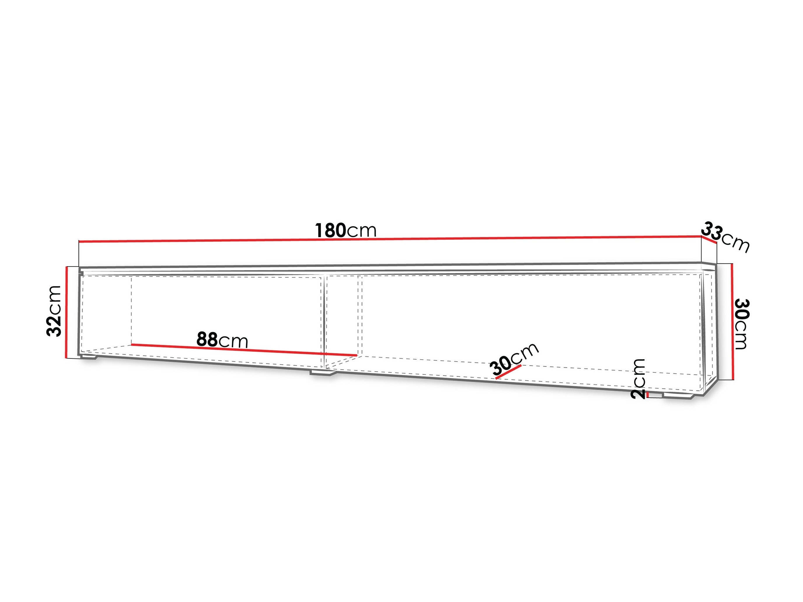 Móvel de TV Sarasota 121 (Caxemira)