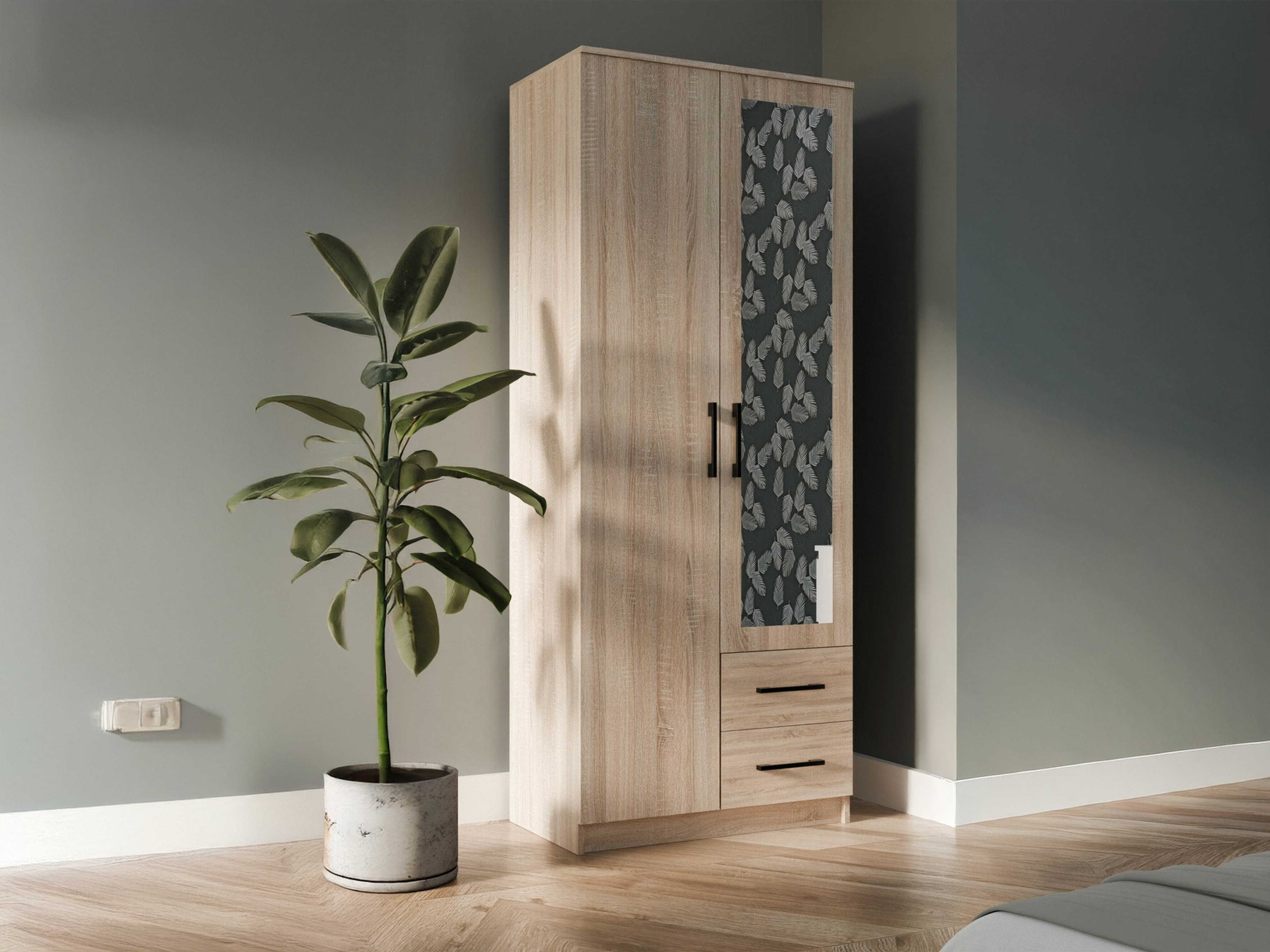 Roupeiro Mandeville 247 (Carvalho sonoma)