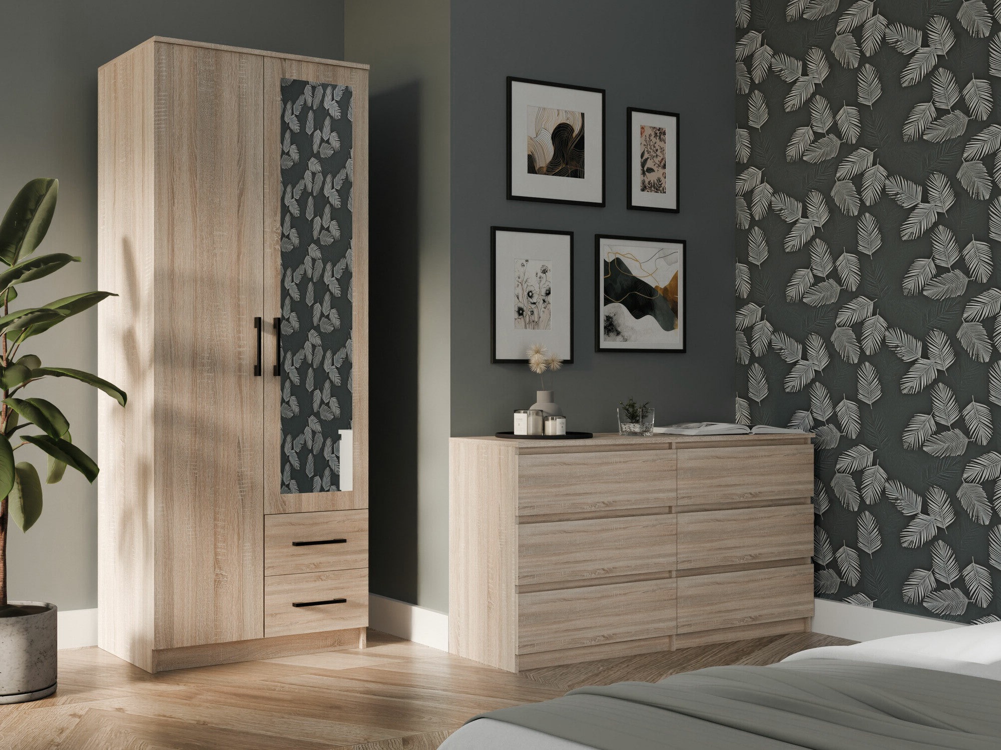 Roupeiro Mandeville 247 (Carvalho sonoma)