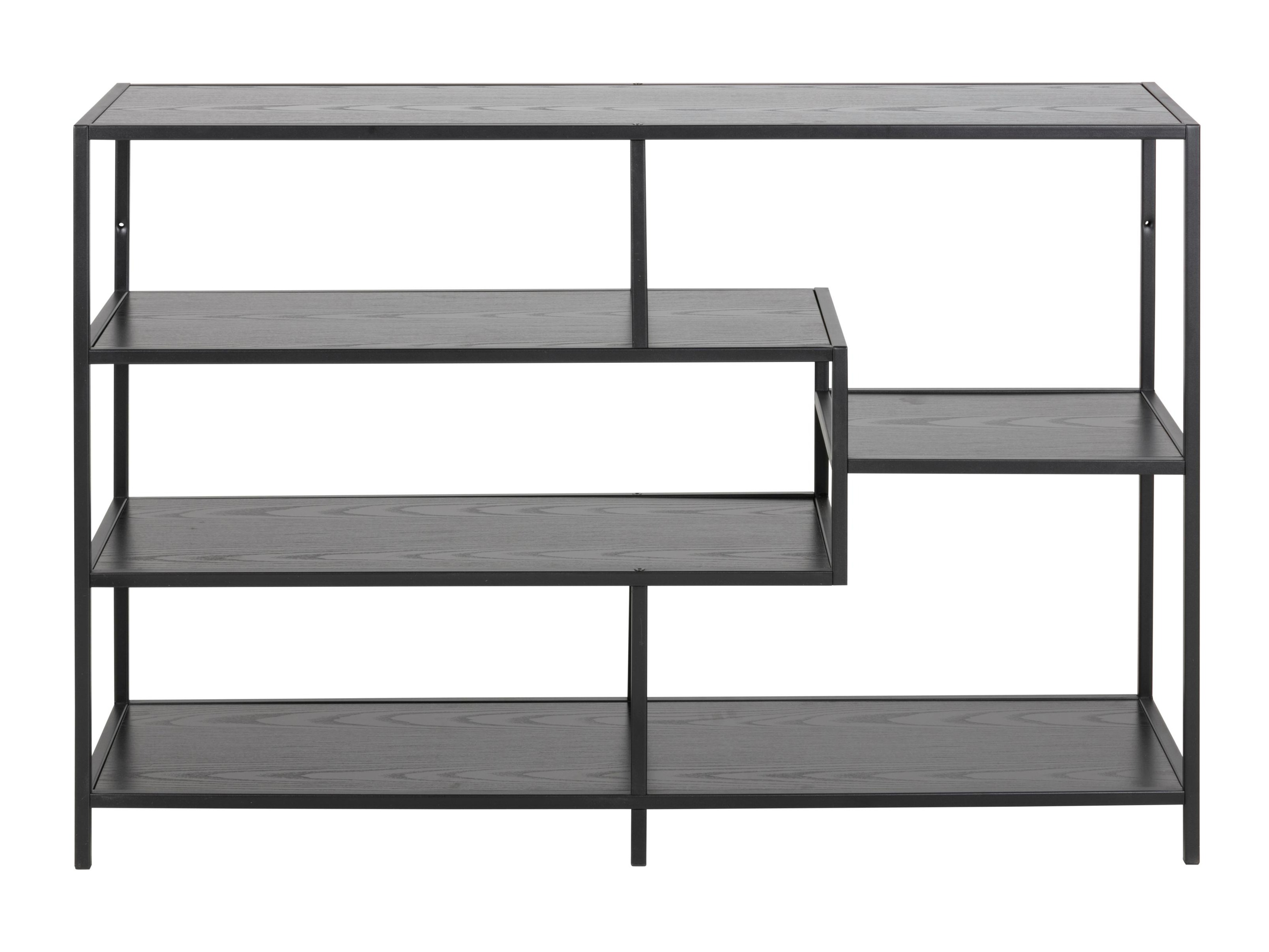 Estante Norsica Sevferi 102 (Cinza preta + Preto)