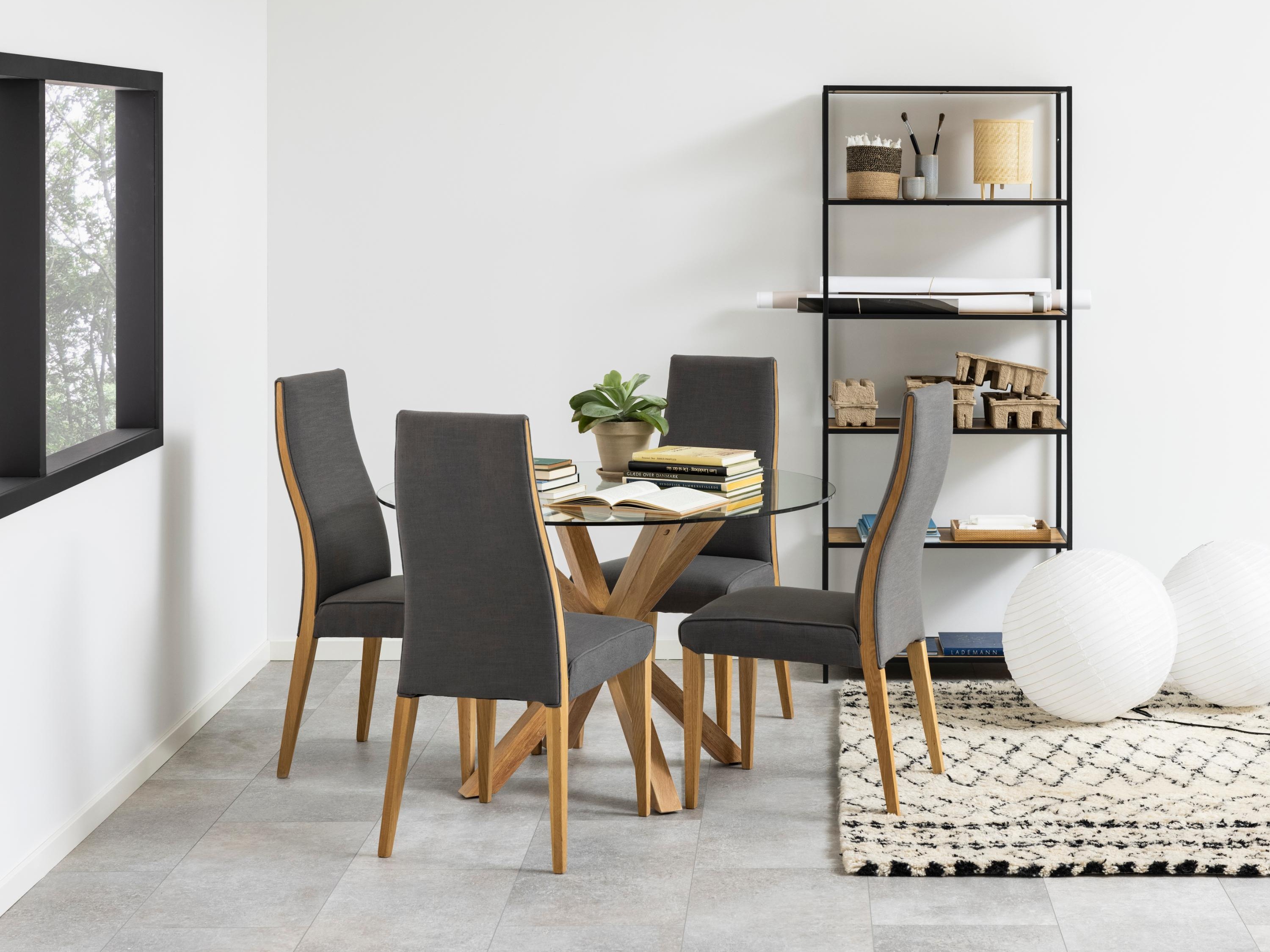 Estante Norsica Sevferi 107 (Carvalho selvagem + Preto)