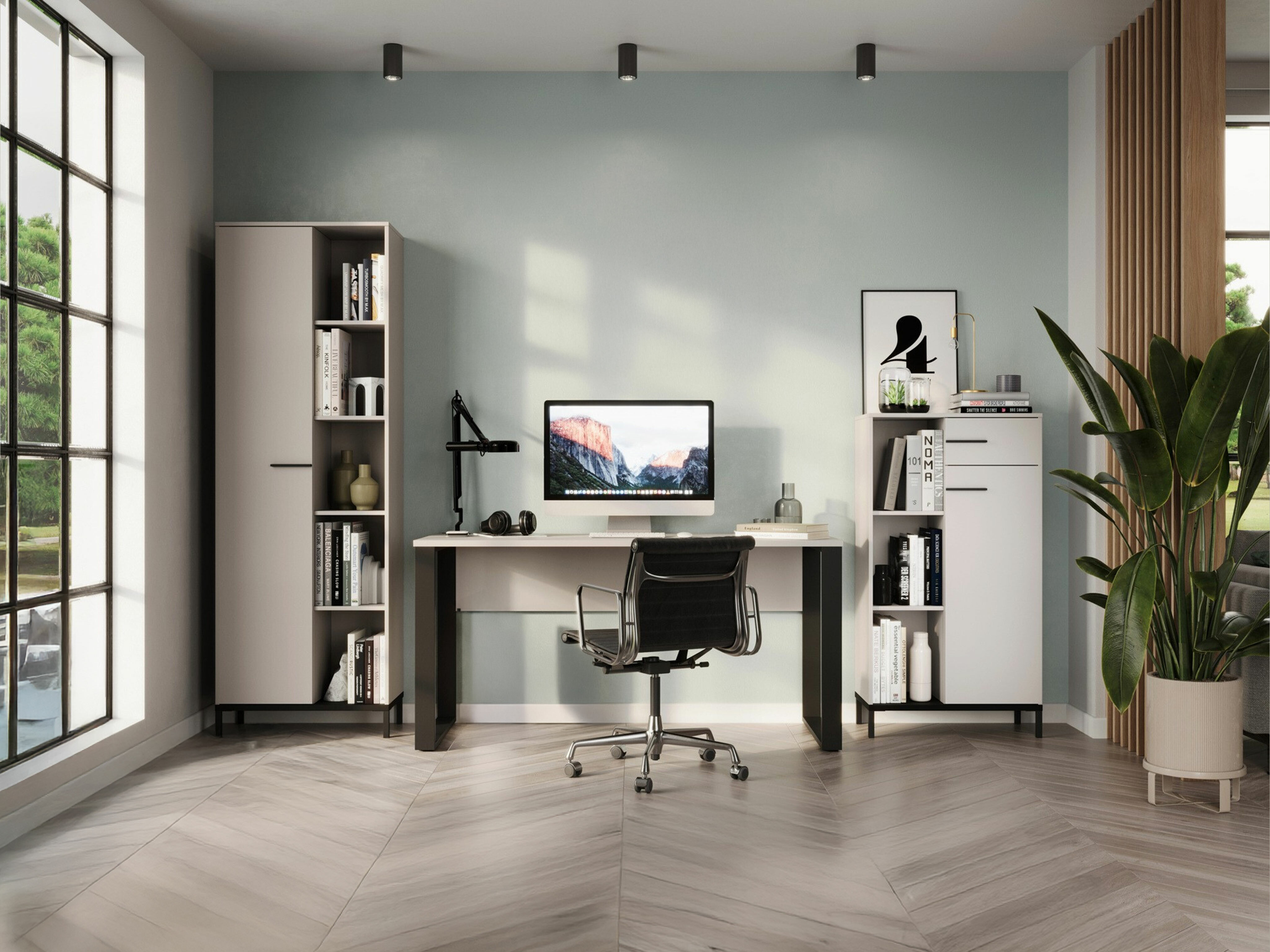 Conjunto para escritório em casa Solaro 102 (Caxemira)