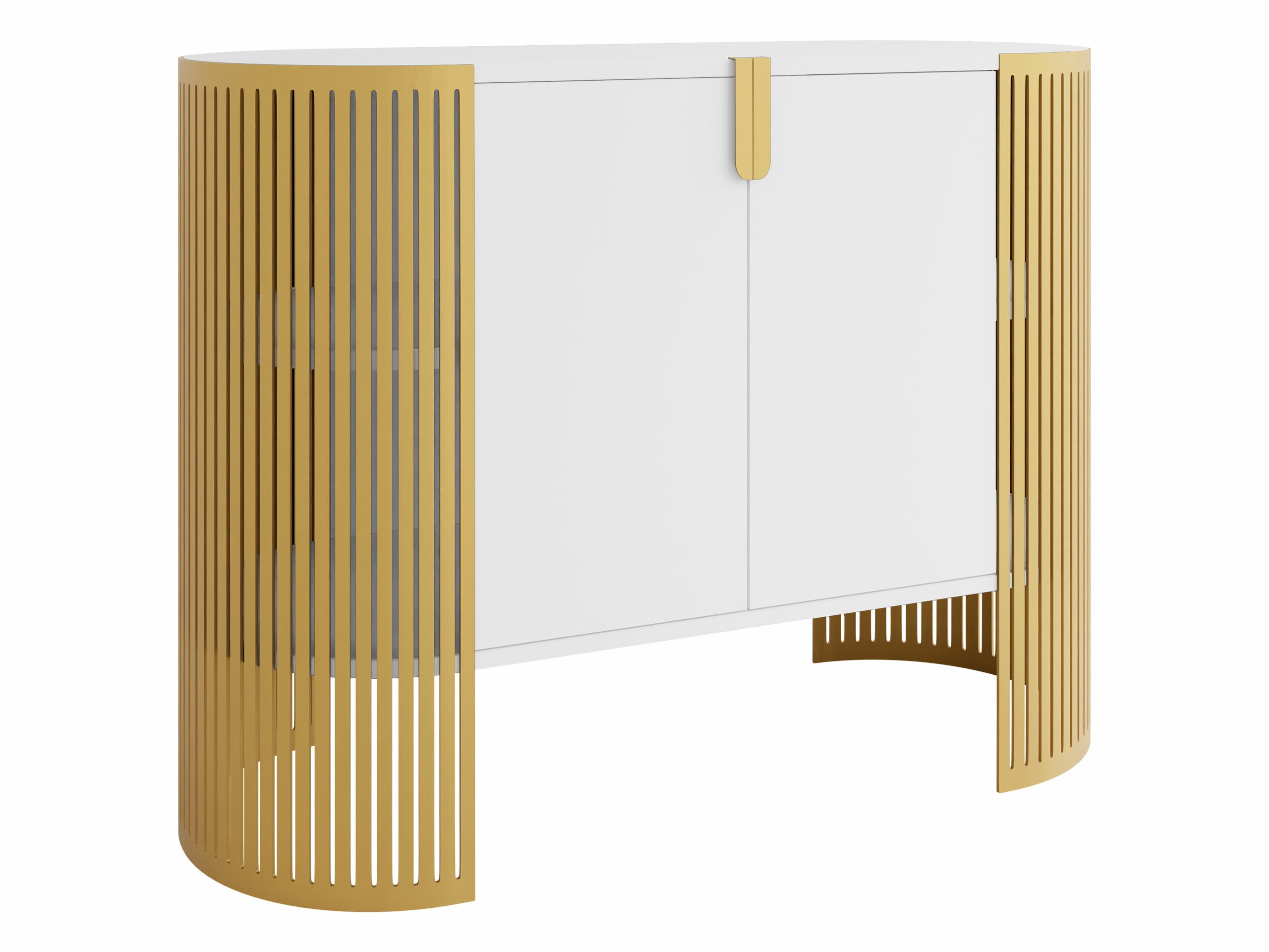 Aparador Civer II (Dourado + Branco)