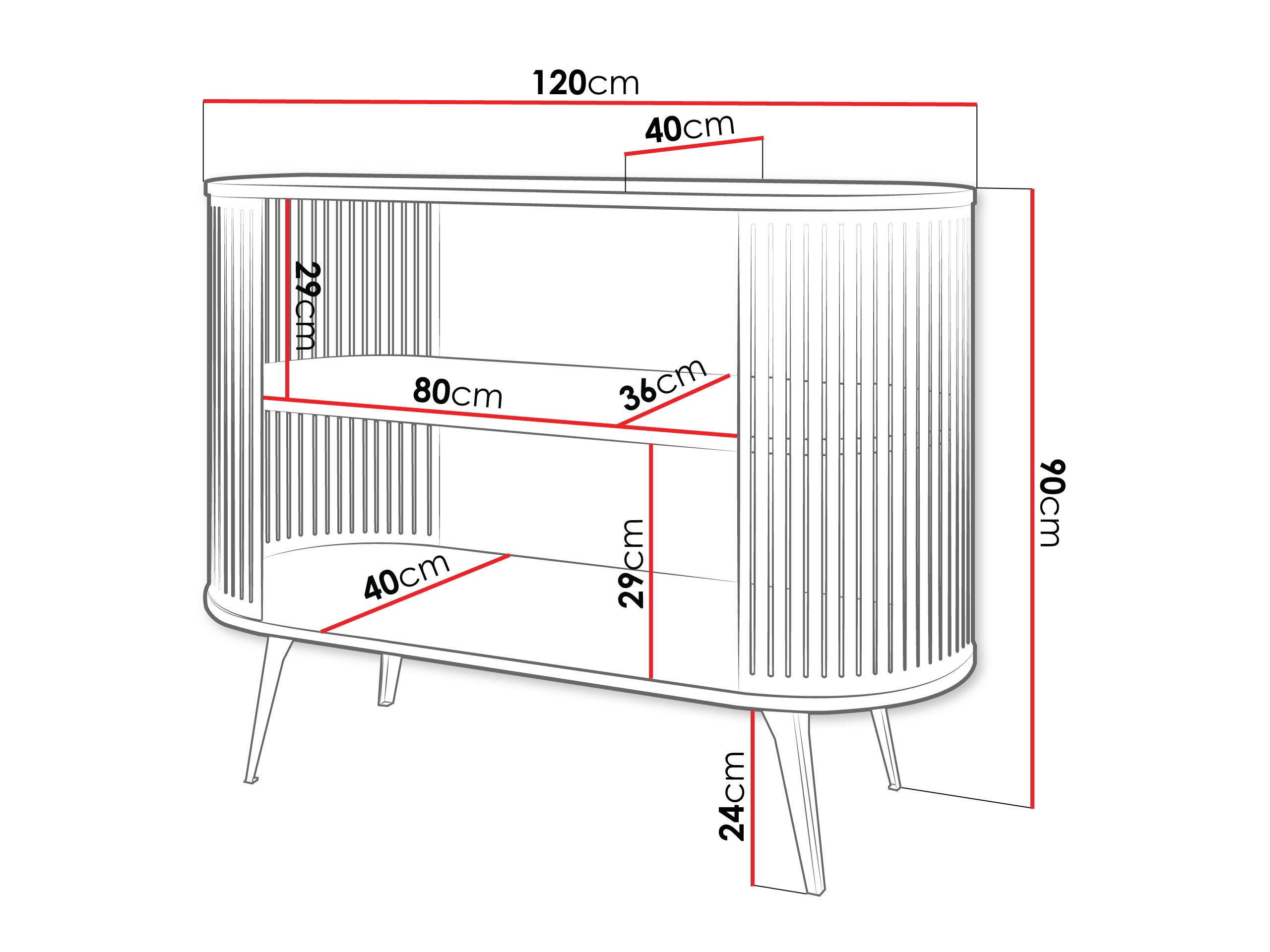 Estante Oswego 148 (Rosé + Branco)