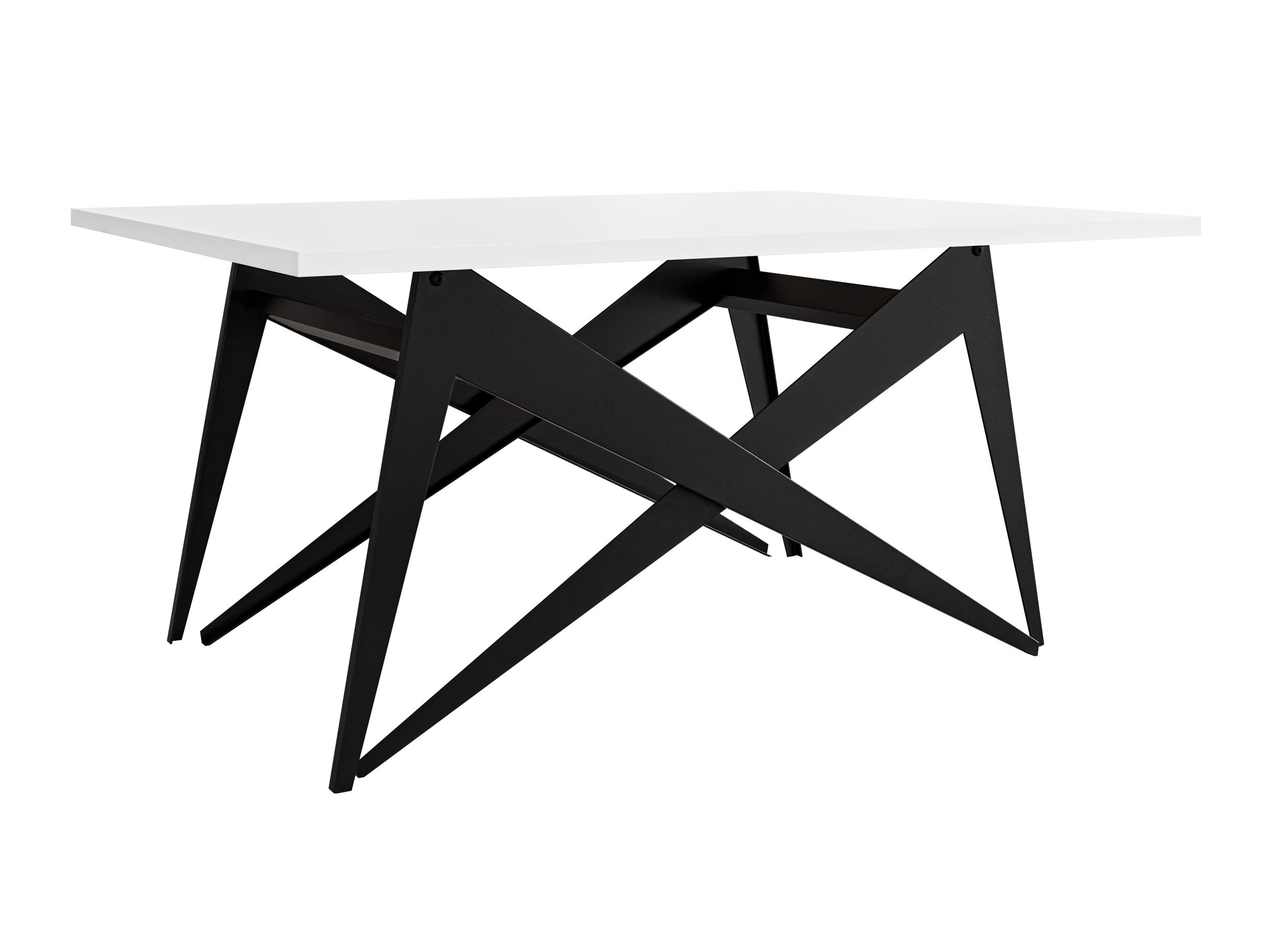 Mesa de centro extensível Oswego 150 (Branco + Preto)
